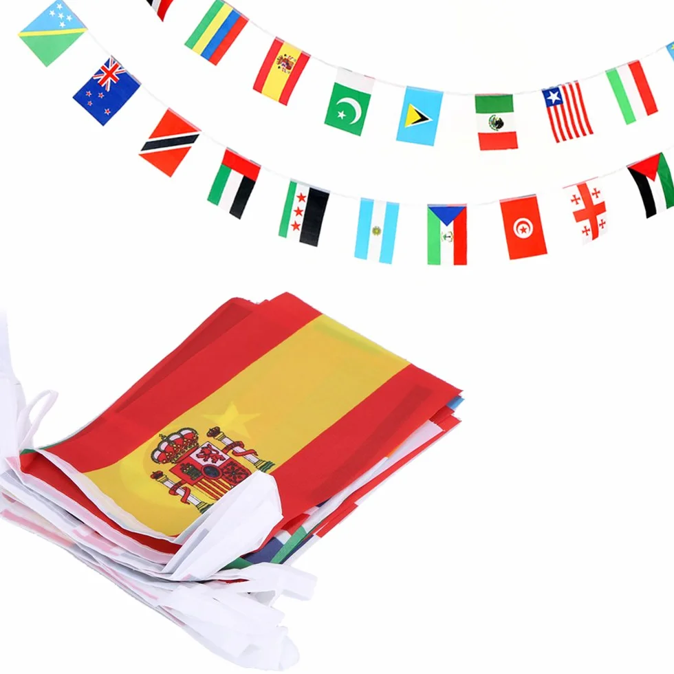 Flaga kraju Anley 100, międzynarodowy baner z proporczykiem, dekoracja otwarcia, bar sportowy, imprezy imprezowe - 82 stopy 100 flag