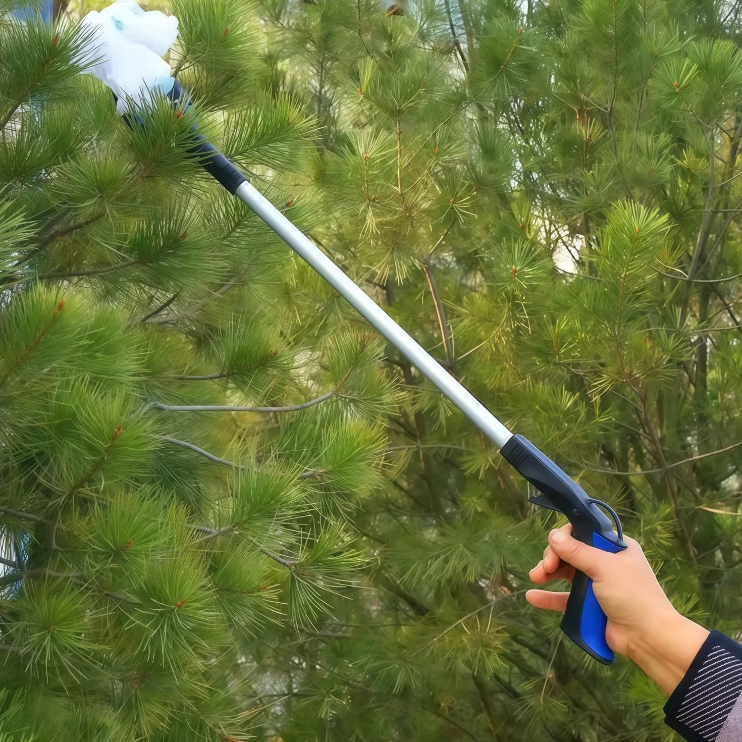 Składane szczypce chwytakowe, 110 cm, składane szczypce chwytające z magnesem, chwytak obracany o 360°, szeroka głowica chwytająca, szczypce do śmieci z magnesami, dla seniorów
