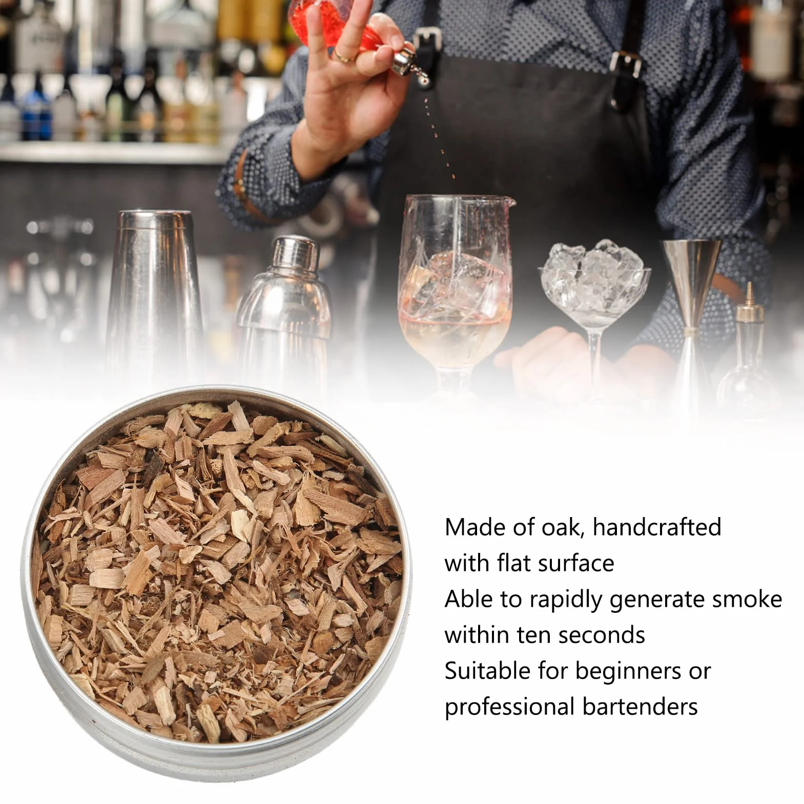Zestaw do Palenia Whisky 8 Sztuk Whisky Wood Smoking Chip Koktajl Smoker Kit Smoker Chips do Wędzonych Napojów