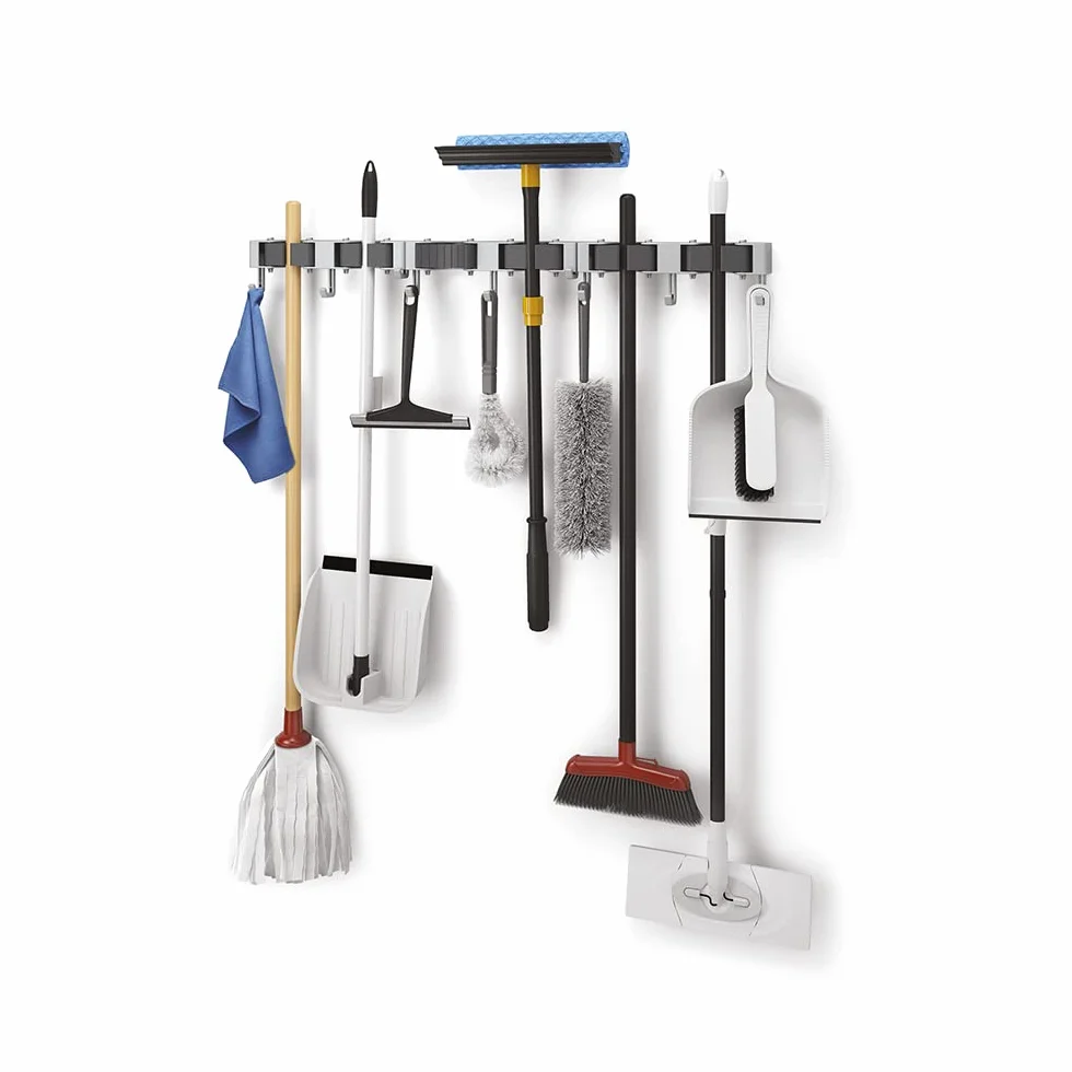 Metaltex 294904000 Hang-up 6 listwa zaciskowa do miotły, zestaw 3 sztuk