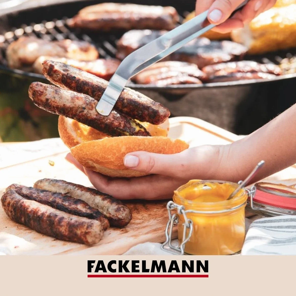 Fackelmann Szczypce Do Grilla Ze Stali Nierdzewnej Srebrne