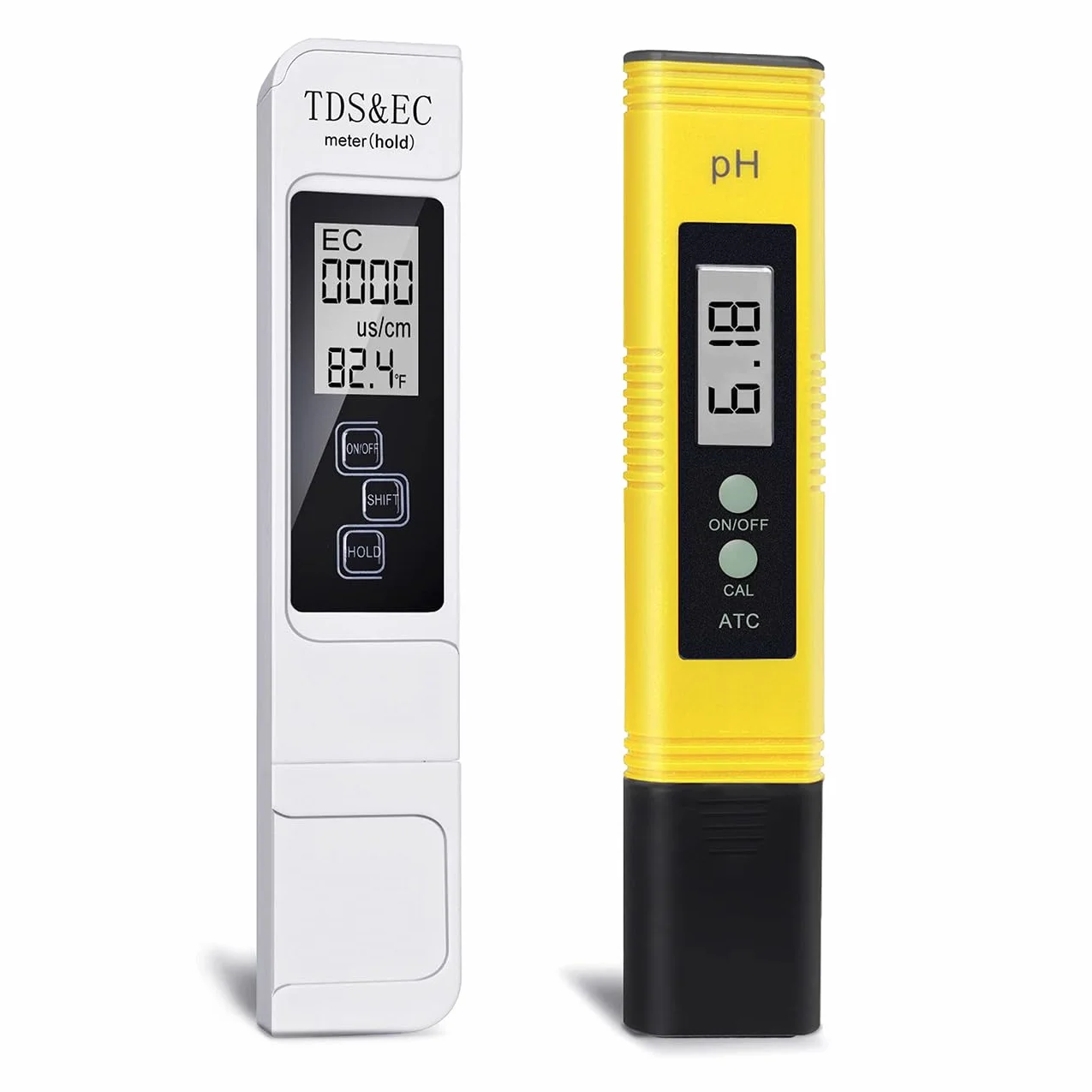GuDoQi miernik pH, zestaw do testowania wody w stawie, miernik PPM, 4 w 1 TDS/EC/tester temperatury/pH do wody pitnej, rozdzielczość 0,01, cyfrowy tester wody do hydroponiki, systemu RO, akwarium