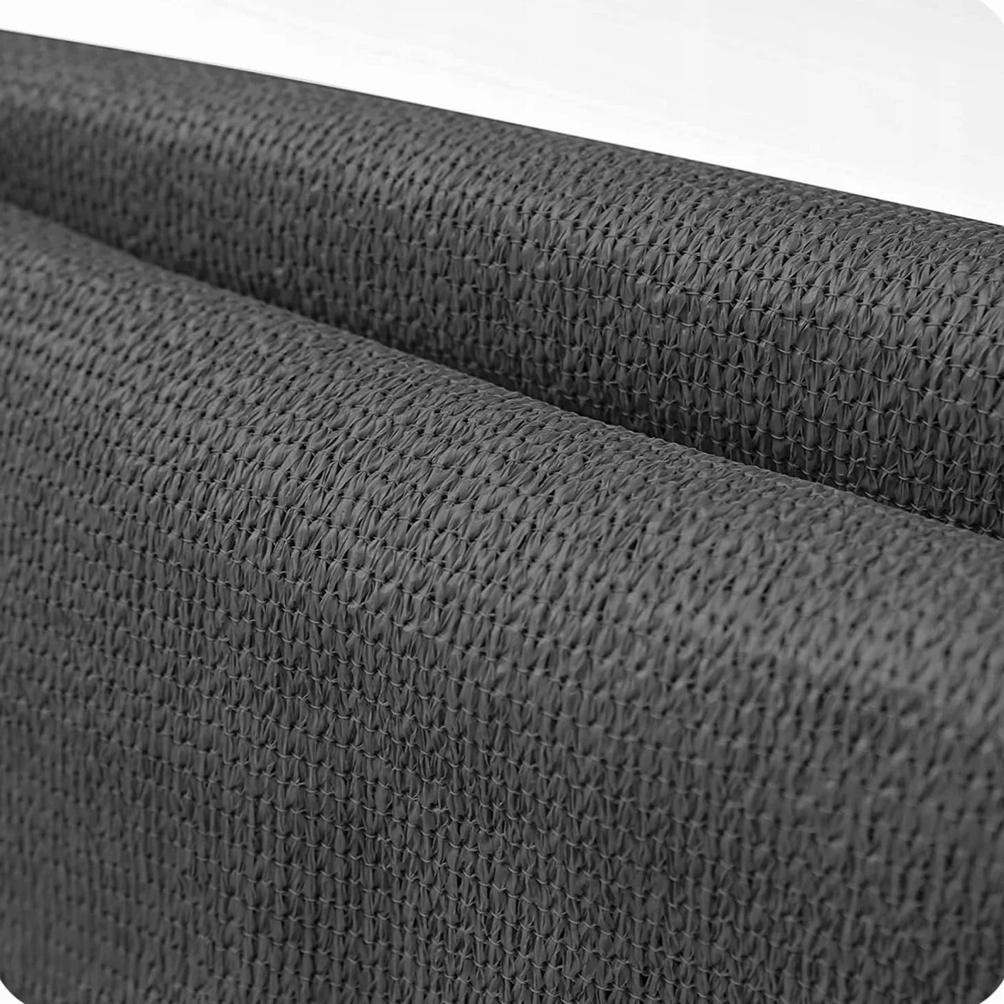 KRUMAD Osłona Balkonowa 1m x 5m, 95% Zacienienia, Ochrona Prywatności, PEHD 180g/m², Wodoodporna, Aluminiowe Przelotki, Trytytki, Sznurek