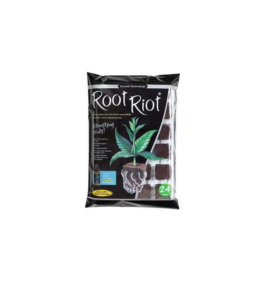 Root Riot płyta do rozsypywania z 24 kostkami