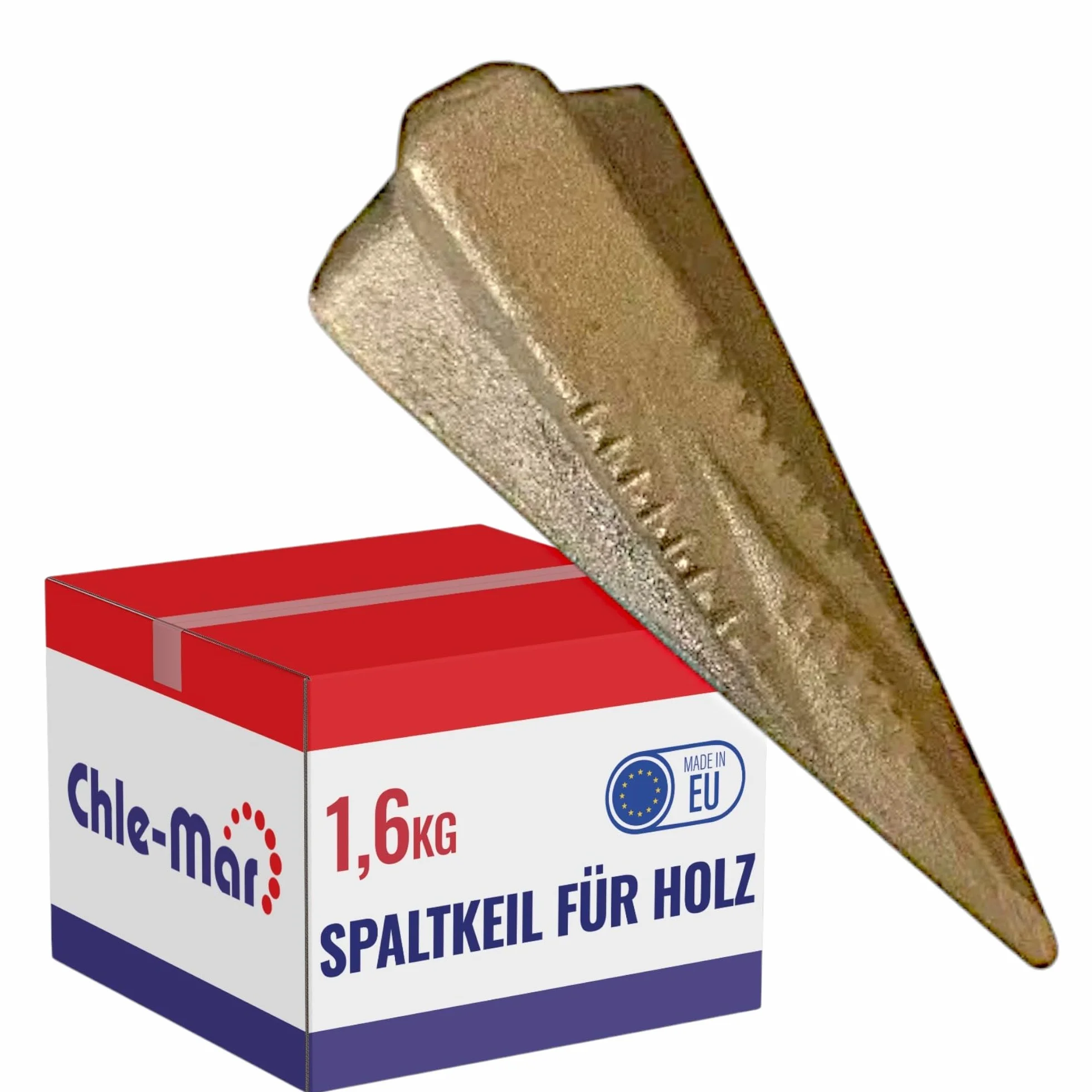 Obrotowy klin do łupania drewna 1,6 kg Hartowana stal Chle-Mar