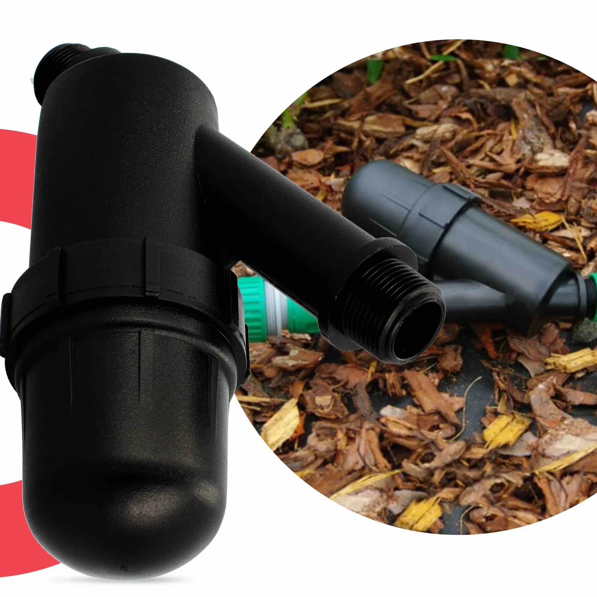 Instalguru Filtr tarczowy, filtr nawadniający 120 MESH 1" AG filtr do wody, nawadnianie kropelkowe, prace ogrodowe, rolnictwo, filtry, system zraszania, filtr do pompy wodnej, filtr hydroforowy, akcesoria ogrodowe