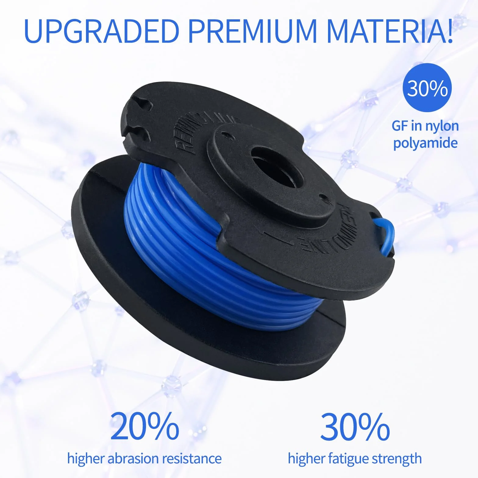 7 Pack Cewka do rozdrabniania Ryobi 18v 24v 40v, Nylon, 2mm Cewka drutu do przecinarki (6 cewek Kosiarka do trawy,1Pokrywa cewki