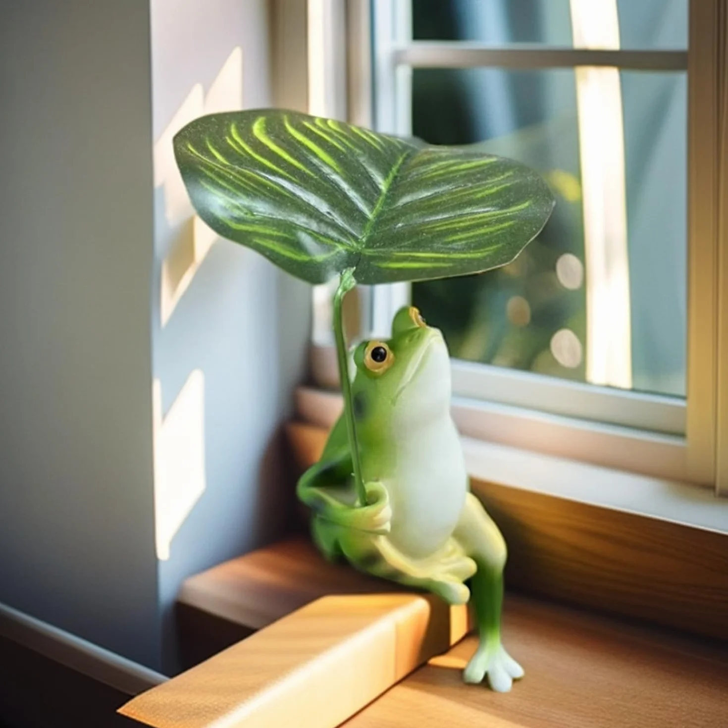 Figurka żaby z żywicy do ogrodu, stawu, na balkon