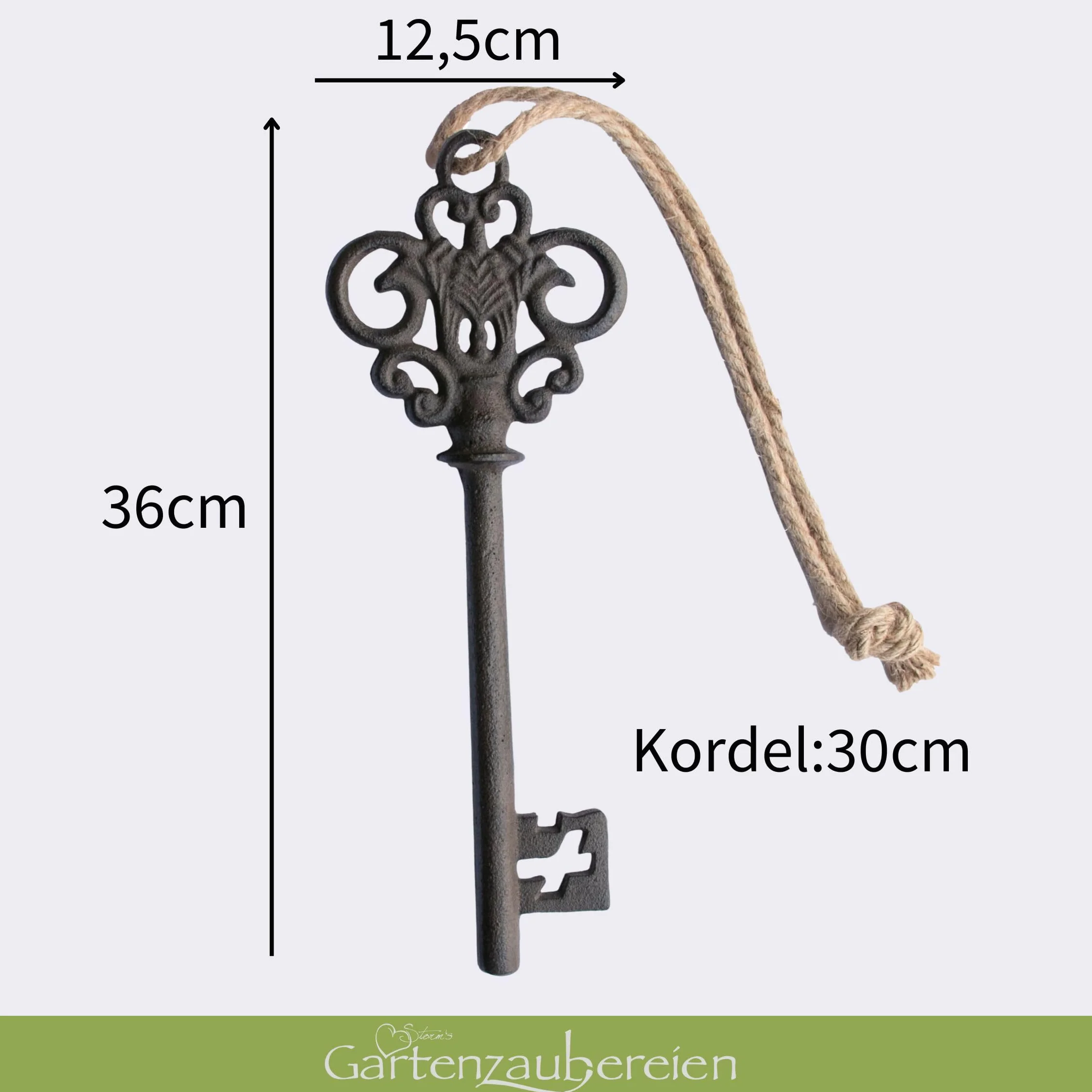 Dekoracja z żeliwa XXL – pomysł na prezent domowy – 36 cm