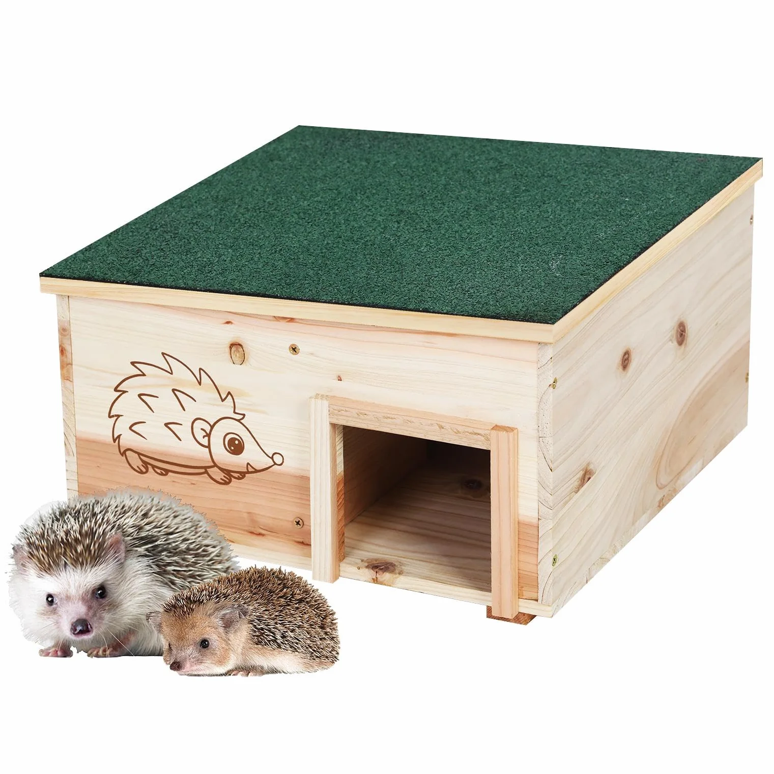 BingoPaw Domek dla jeży, odporny na warunki atmosferyczne, duży, XXL, domek dla jeży, domek na karmę dla kotów, domek zimowy do ogrodu