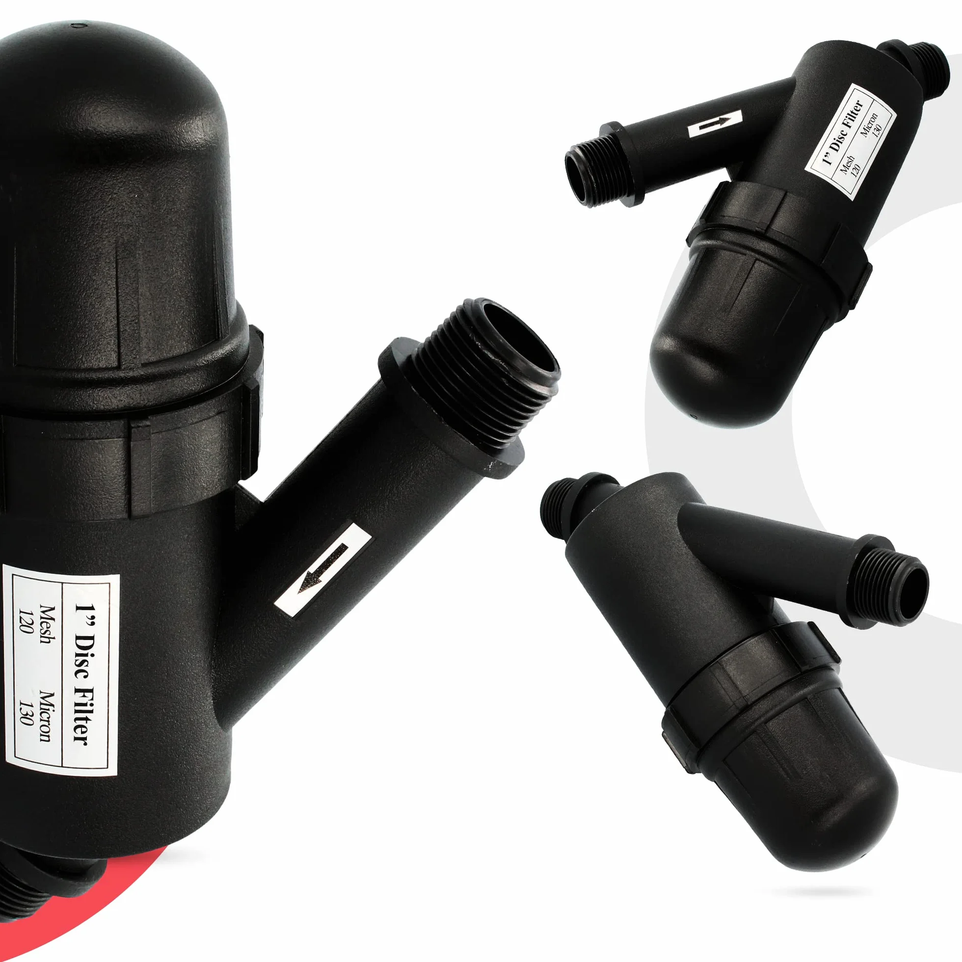 Instalguru Filtr tarczowy, filtr nawadniający 120 MESH 1" AG filtr do wody, nawadnianie kropelkowe, prace ogrodowe, rolnictwo, filtry, system zraszania, filtr do pompy wodnej, filtr hydroforowy, akcesoria ogrodowe