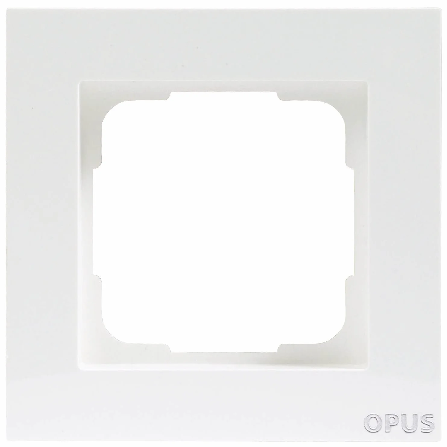OPUS 55 ramka osłonowa pojedyncza biały polarny