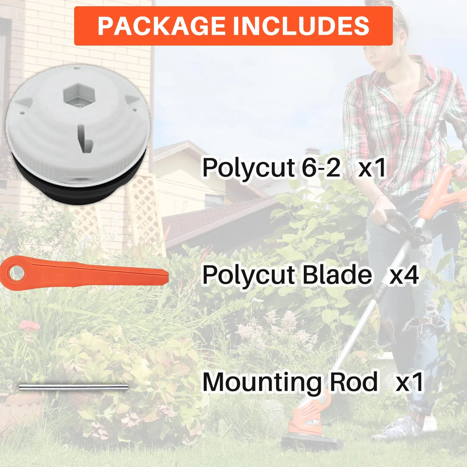 Głowica Kosząca Polycut 6-2 do Stihl FS38 FSA60R FSA86R FS40 FS50, 4 Ostrza