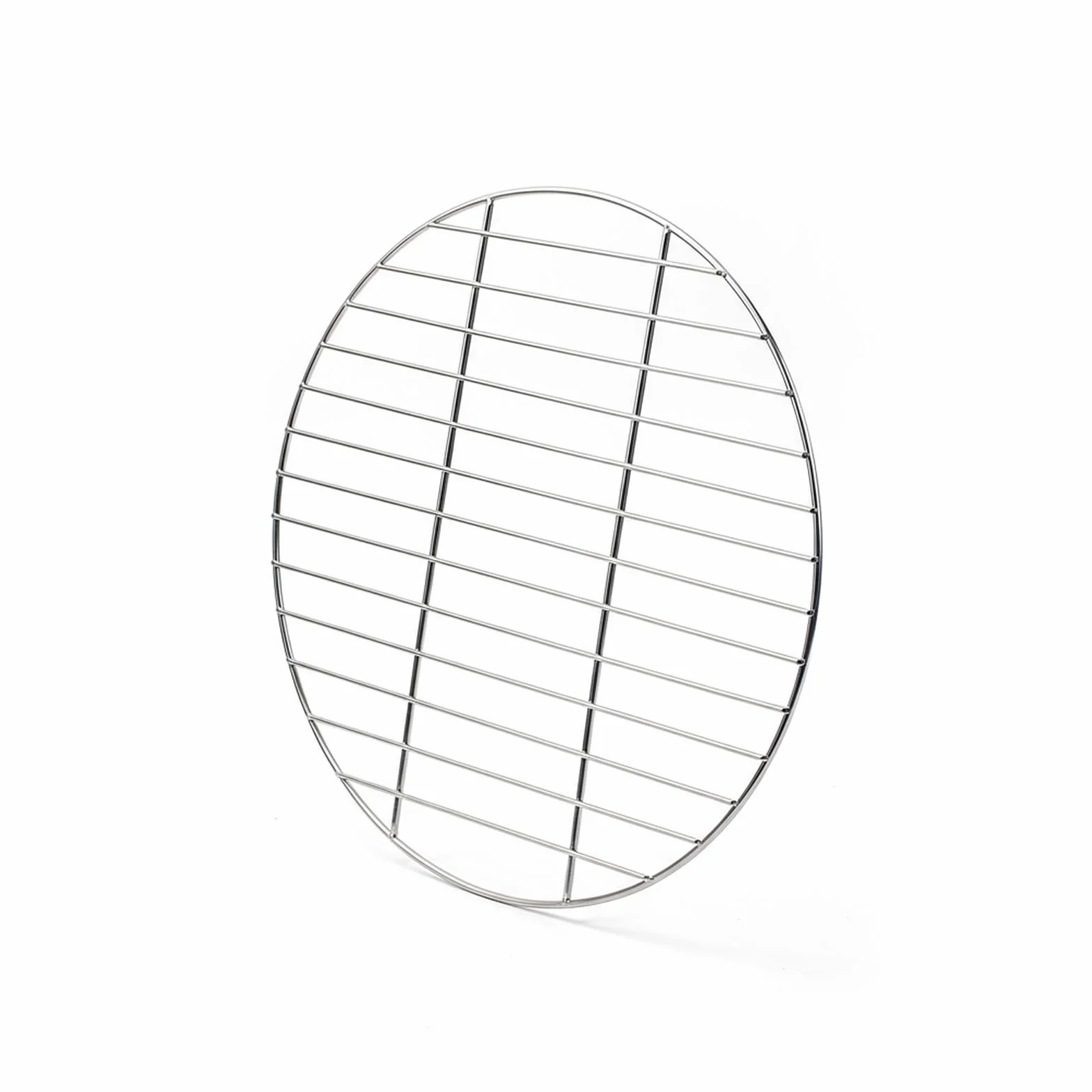 Okrągły ruszt do grillowania ze stali nierdzewnej, 34 cm, okrągły, łatwy do czyszczenia, nadaje się na kemping, piknik, do ogrodu