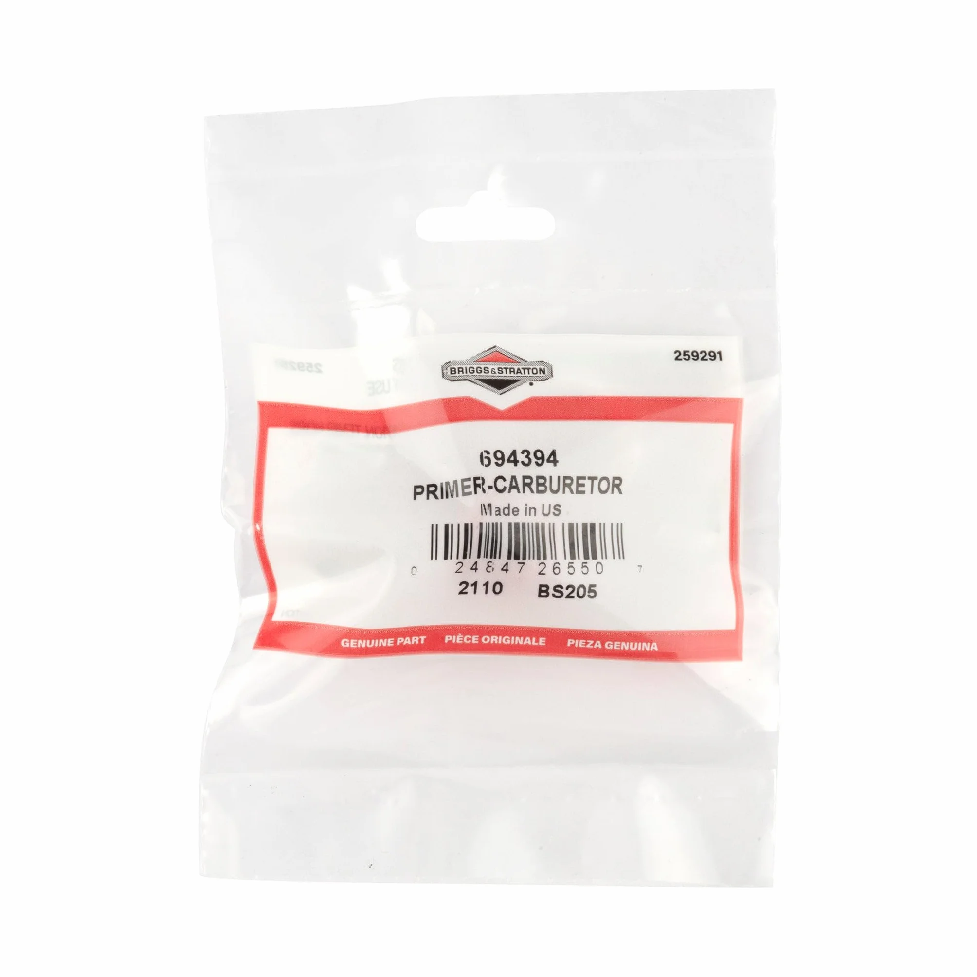 Briggs and Stratton Gaźnik 694394. Silniki Sprint/Classic/Quattro