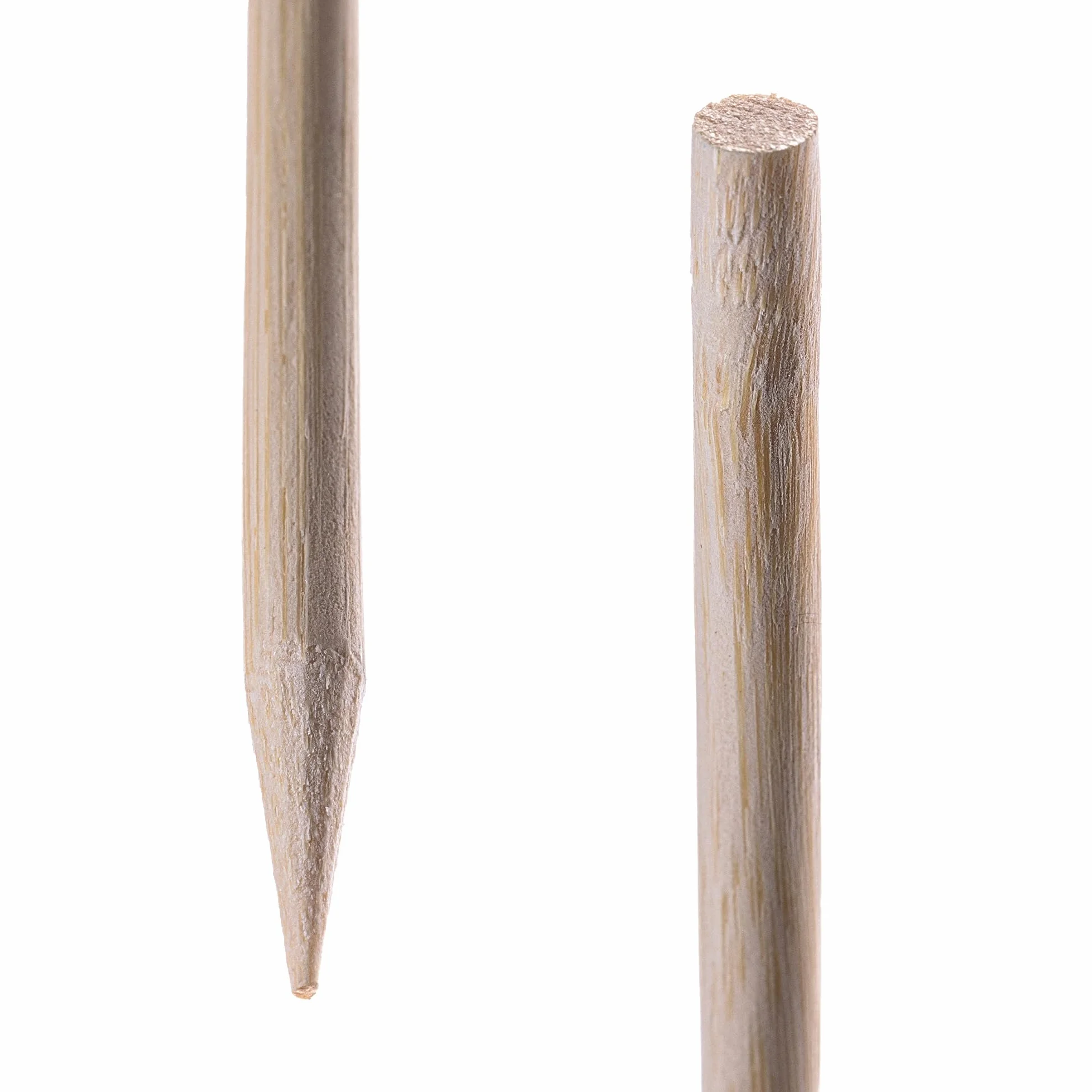 KADAX Drążki bambusowe, 90 cm x 6 mm, zestaw 50 sztuk, drewniane pręty do sadzonek, prętów kwiatowych, podpora do roślin pnących (naturalne)