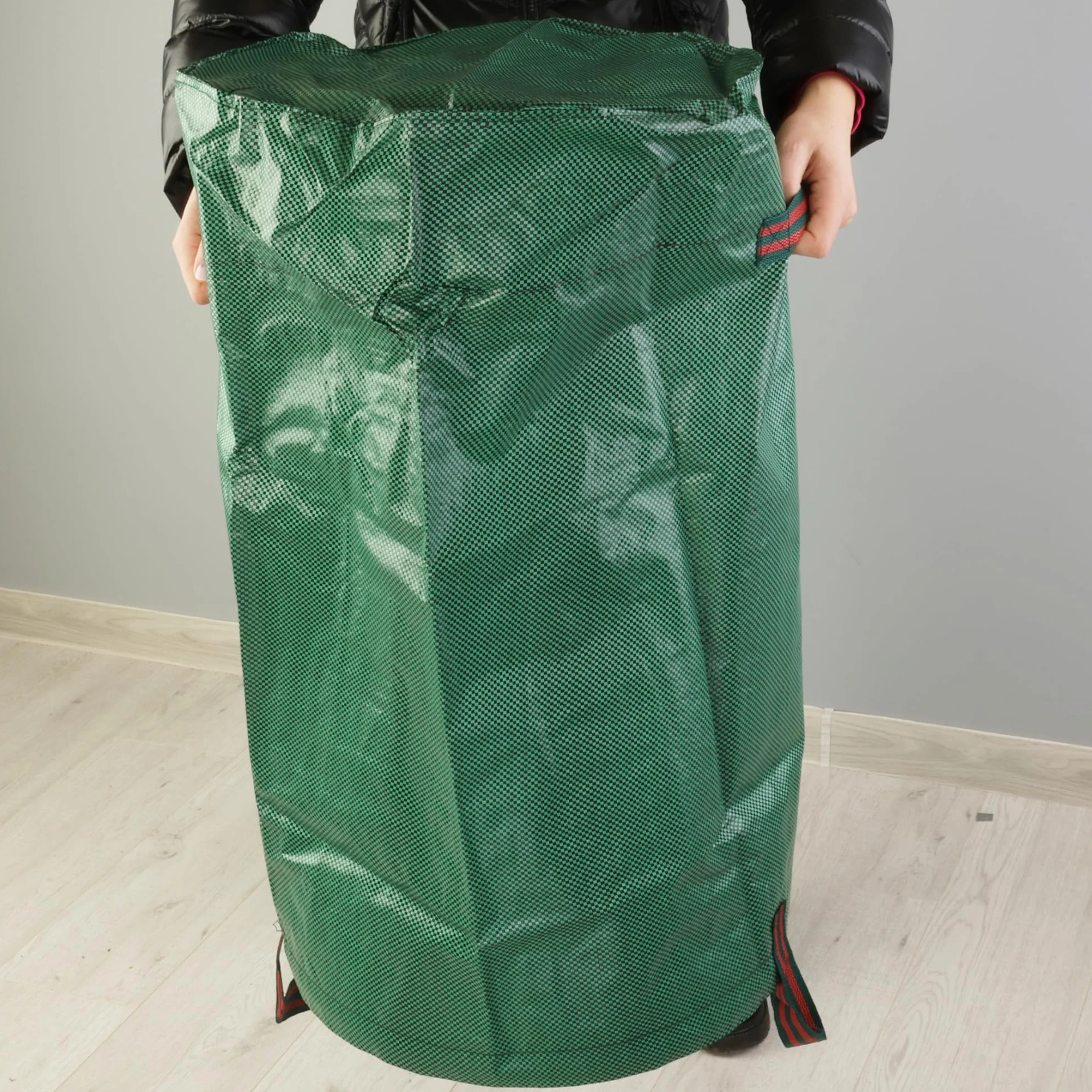 GardenMate worek ogrodowy na odpady ogrodowe, 120 l, stabilny worek na odpady ogrodowe, worek na liście, do cięcia trawnika, składany, duży, wytrzymały, z tkaniny polipropylenowej