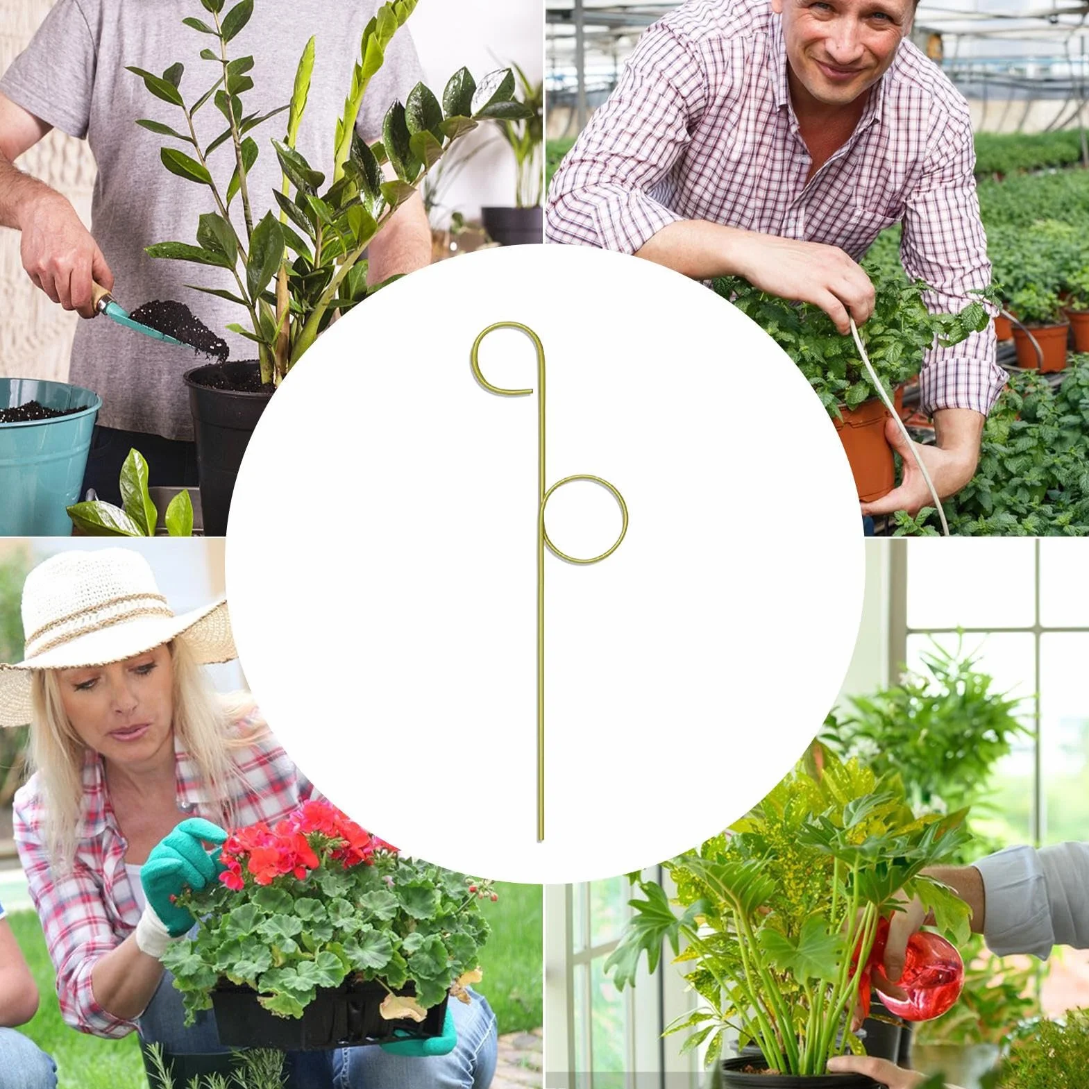 Plant Trellis Indoor, Small Freestanding Metal Support, Compact Climbing Frame Potted Plants, Decorative Garden Accessory, Ideal for Houseplants, Vegetable, Tomato