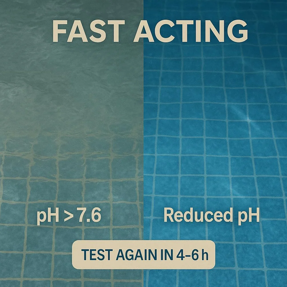 Granulat pH minus 1000 g do basenu, obniża pH, płyn do pielęgnacji wody z hydromasażem