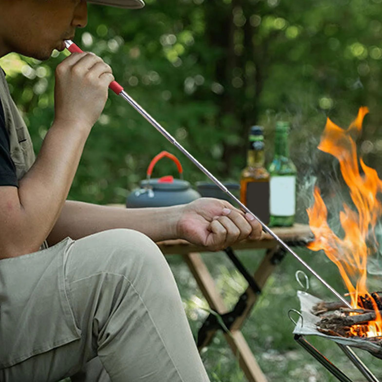 Dmuchawa przeciwpożarowa na kemping, dmuchawa do słomy - Dmuchawa do kominka BBQ Camping,Wydajna dmuchawa do Dmuchawa kempingowa do przetrwania na świeżym powietrzu