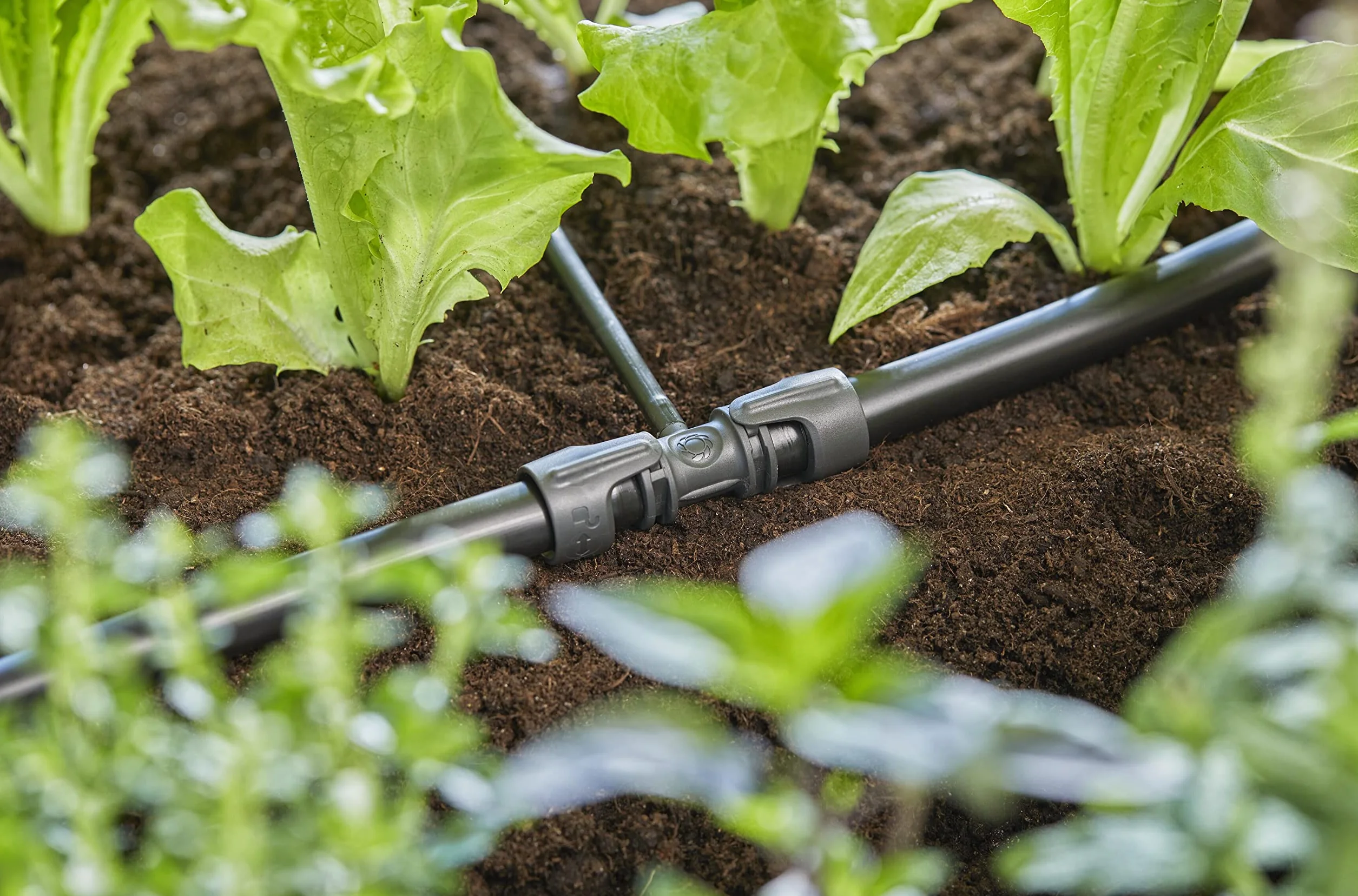 Gardena system Micro-Drip trójnik redukcyjny: Praktyczne połączenie T do przejścia rury 13 mm w rurę 4,6 mm, technika połączeniowa Quick & Easy, możliwość ponownego użycia (13204-20)