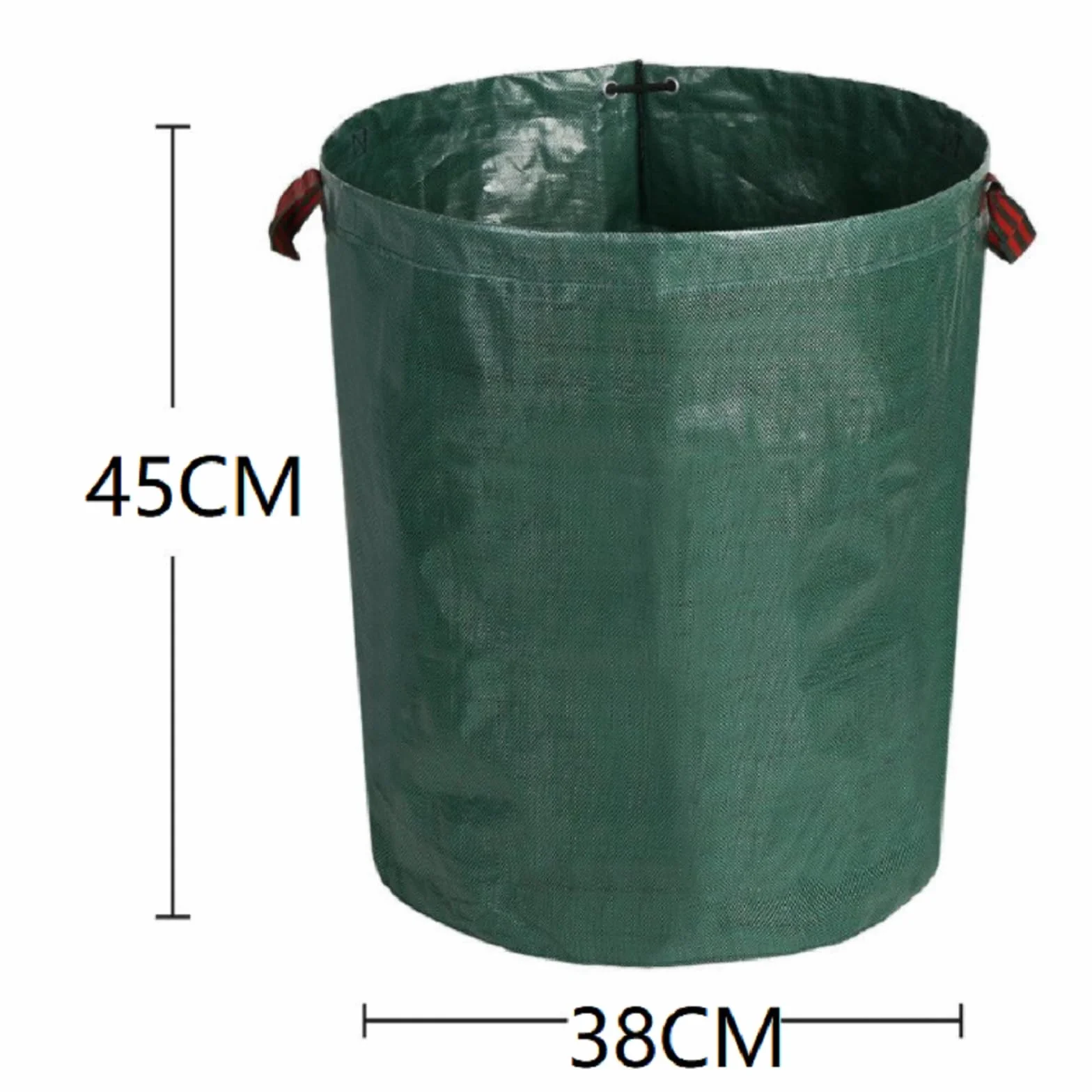 Worek ogrodowy na liście, 60 l, stabilny worek na odpady ogrodowe, worki ogrodowe na odpady ogrodowe, do cięcia trawnika, składane, worki na odpady ogrodowe z uchwytami, wielokrotnego użytku, na