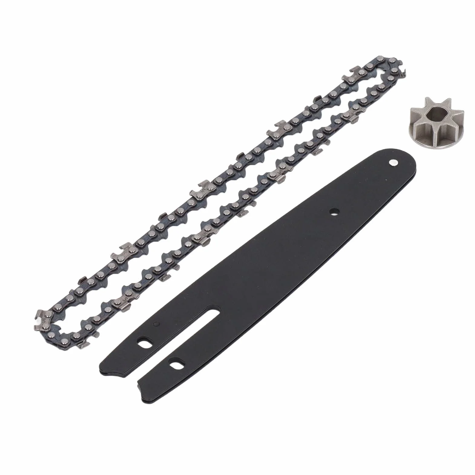 Aramox Zestaw Łańcuchów do Piły Łańcuchowej, Stalowa Zębatka 186 mm, Płyta Prowadząca 230 mm, 6-calowa Mini Piła