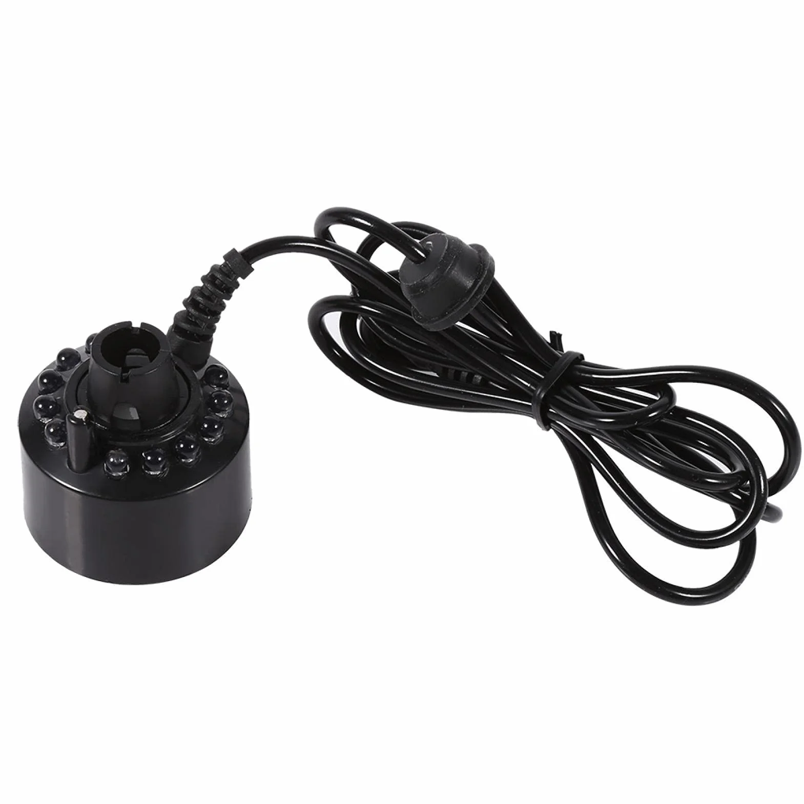 24V zmiana koloru 12 LED Mister Fogger fontanna Mini Mist Maker staw mgła maszyna Atomizer nawilżacz powietrza mgła ultradźwiękowa 12 LED idealna na Halloween