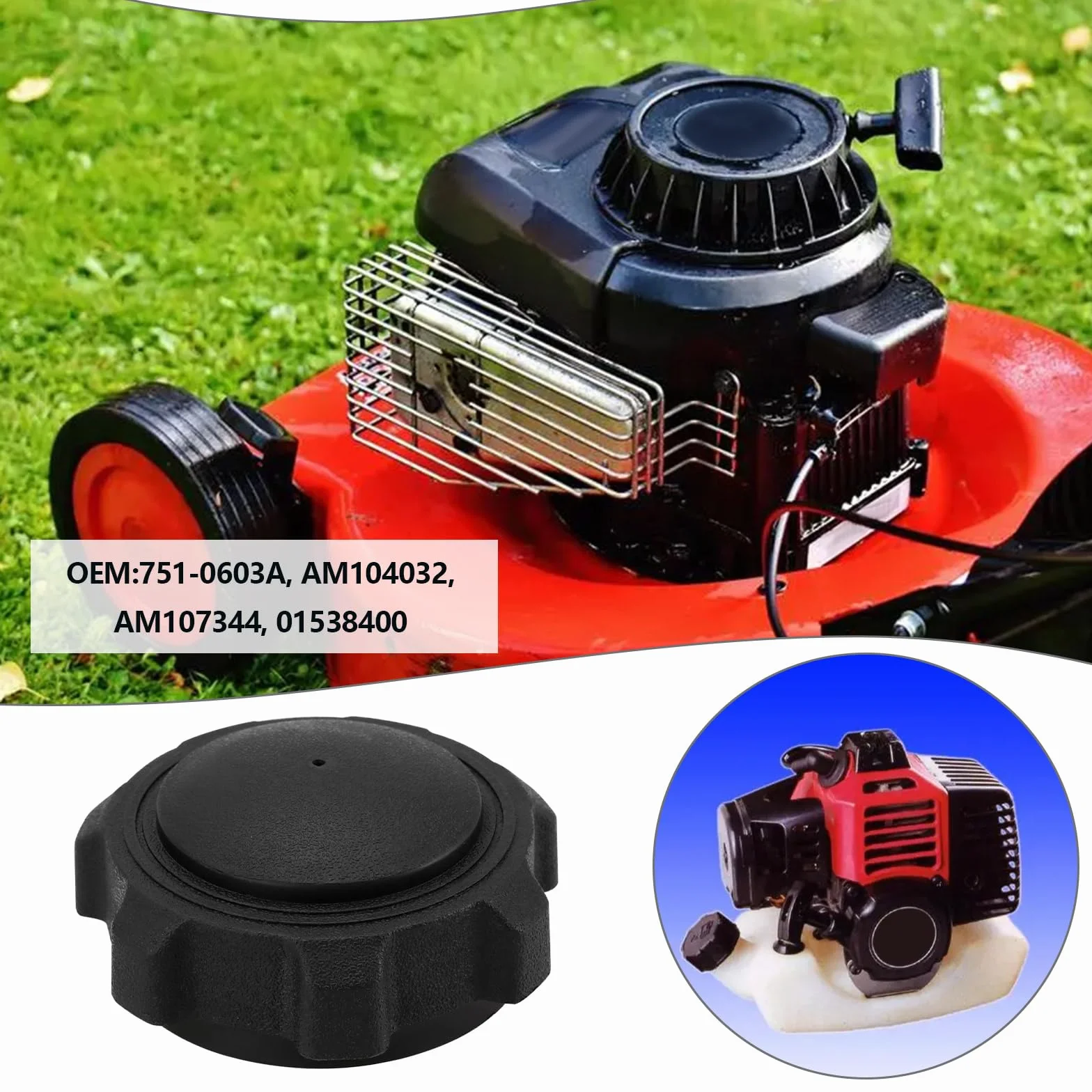 The Lord of the Tools 2-1/4 cala ID 57 mm korek paliwa kompatybilny z Ariens 01538400 kompatybilny z John Deere kompatybilny z Briggs&Stratton