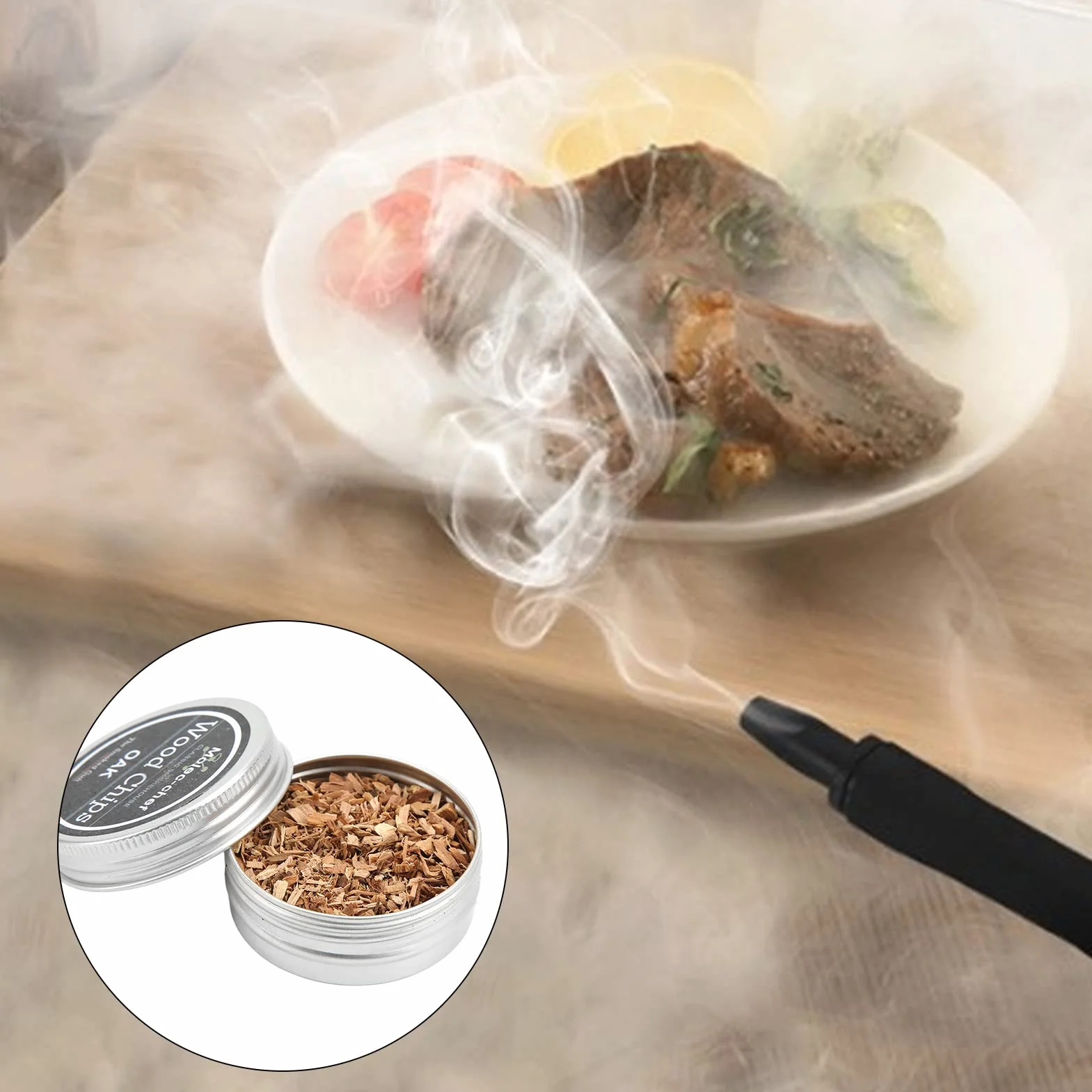 Zestaw do Palenia Whisky 8 Sztuk Whisky Wood Smoking Chip Koktajl Smoker Kit Smoker Chips do Wędzonych Napojów