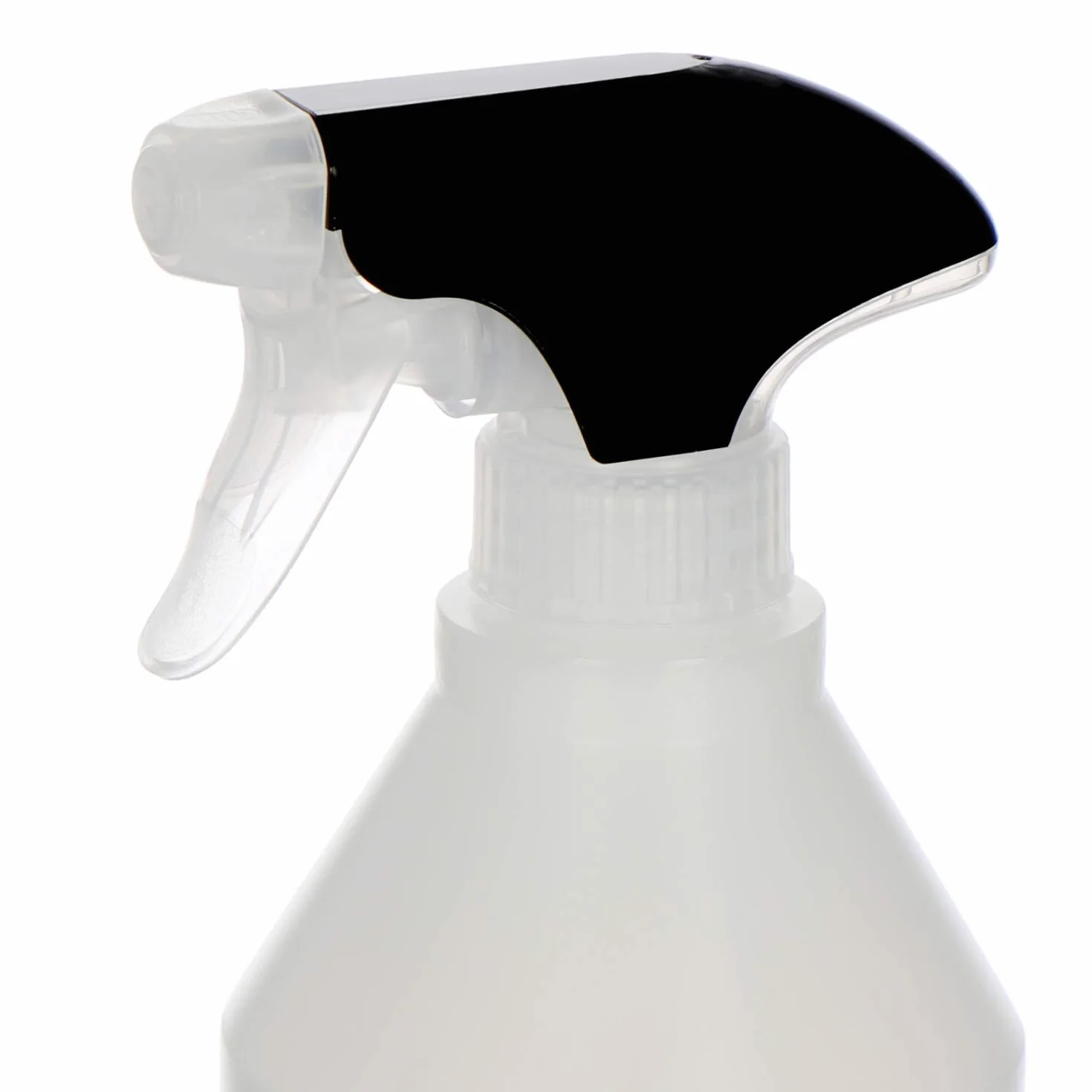 COM-FOUR® Nasadka natryskowa 10x do butelek z rozpylaczem - glowica natryskowa wykonana z tworzywa sztucznego z recyklingu - opryskiwacz z gwintem 28/400 (przezroczysty/czarny)