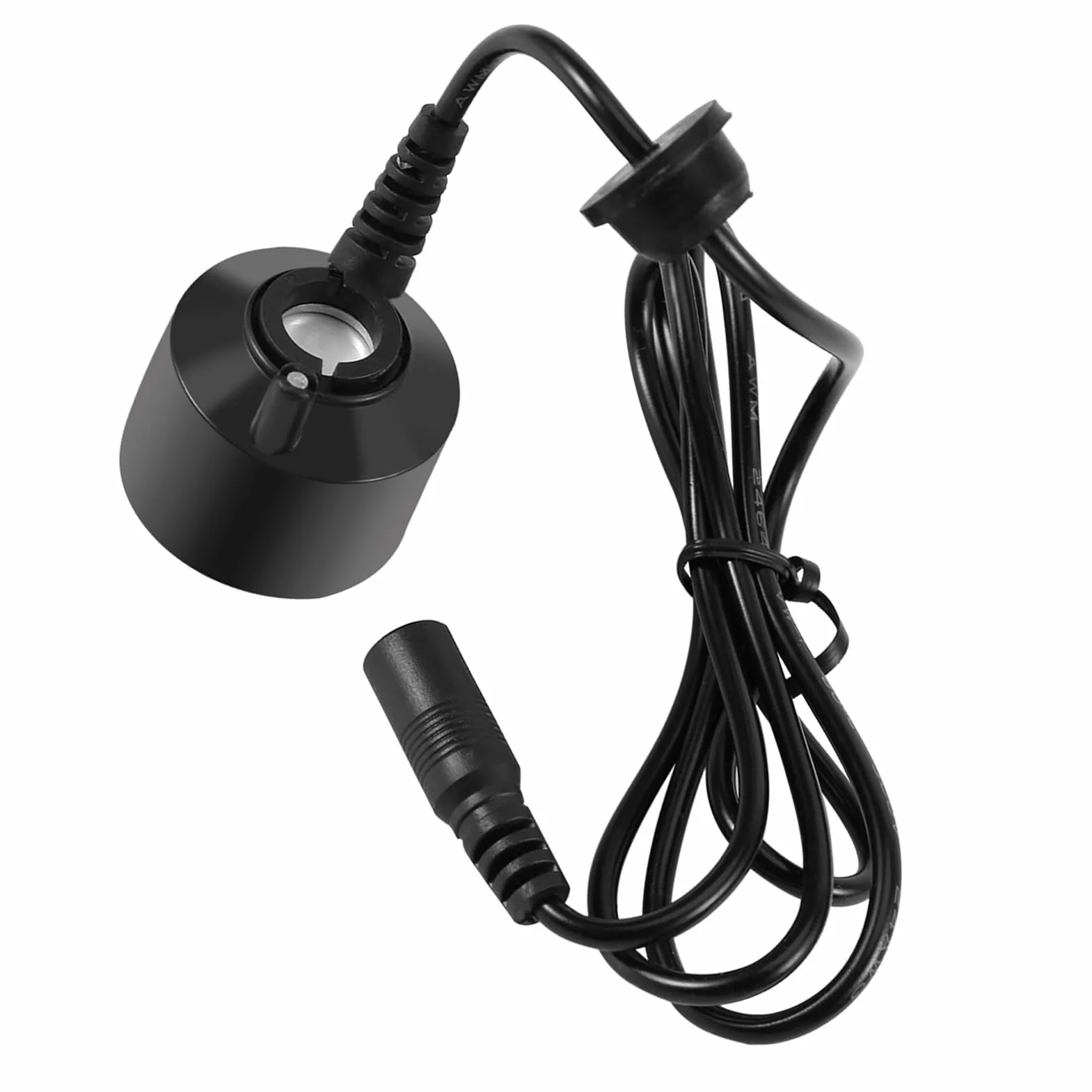 Mist Maker, Mini Fog Maker Bez światła, Water Fountain Pond Fog Machine Atomizer Nawilżacz Powietrza do Akwarium i Fontanna Wewnętrzna Czarna