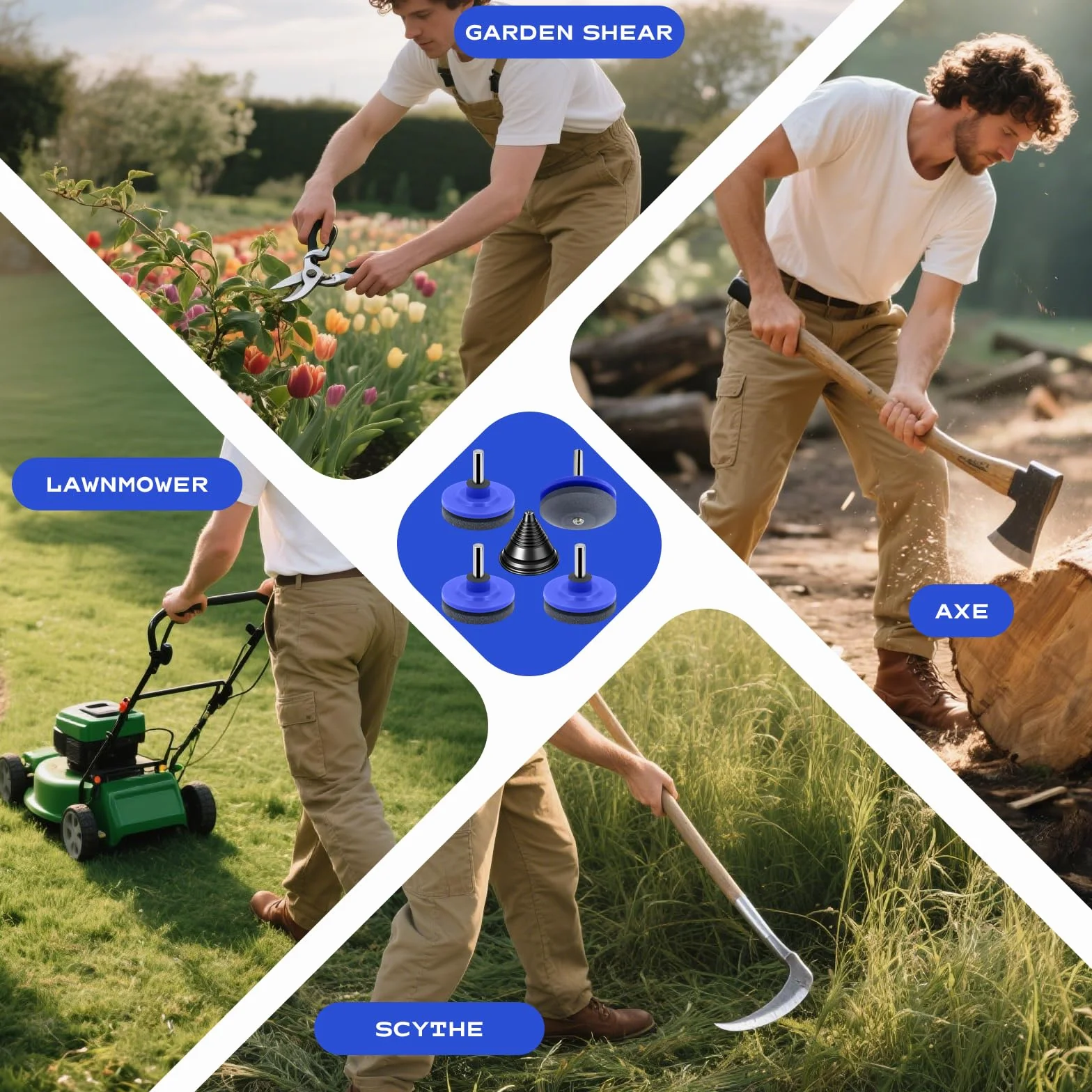 Ostrzałka do kosiarek uniwersalna 4 sztuki