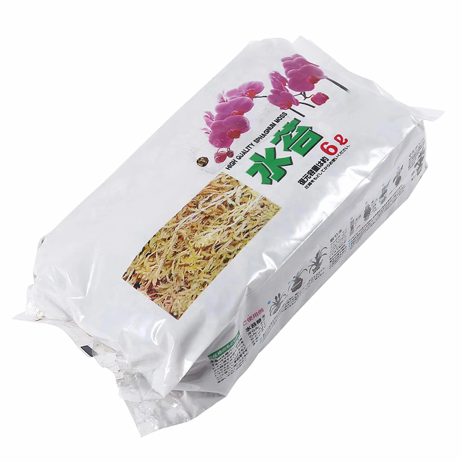 Semme Orchid Sphagnum Moss Premium 6L Organiczny Mech Torfowiec Torfowiec dla Roślin Naturalne Nawilżające Odżywianie z Bogatymi Składnikami Odżywczymi Długotrwała Wentylacja