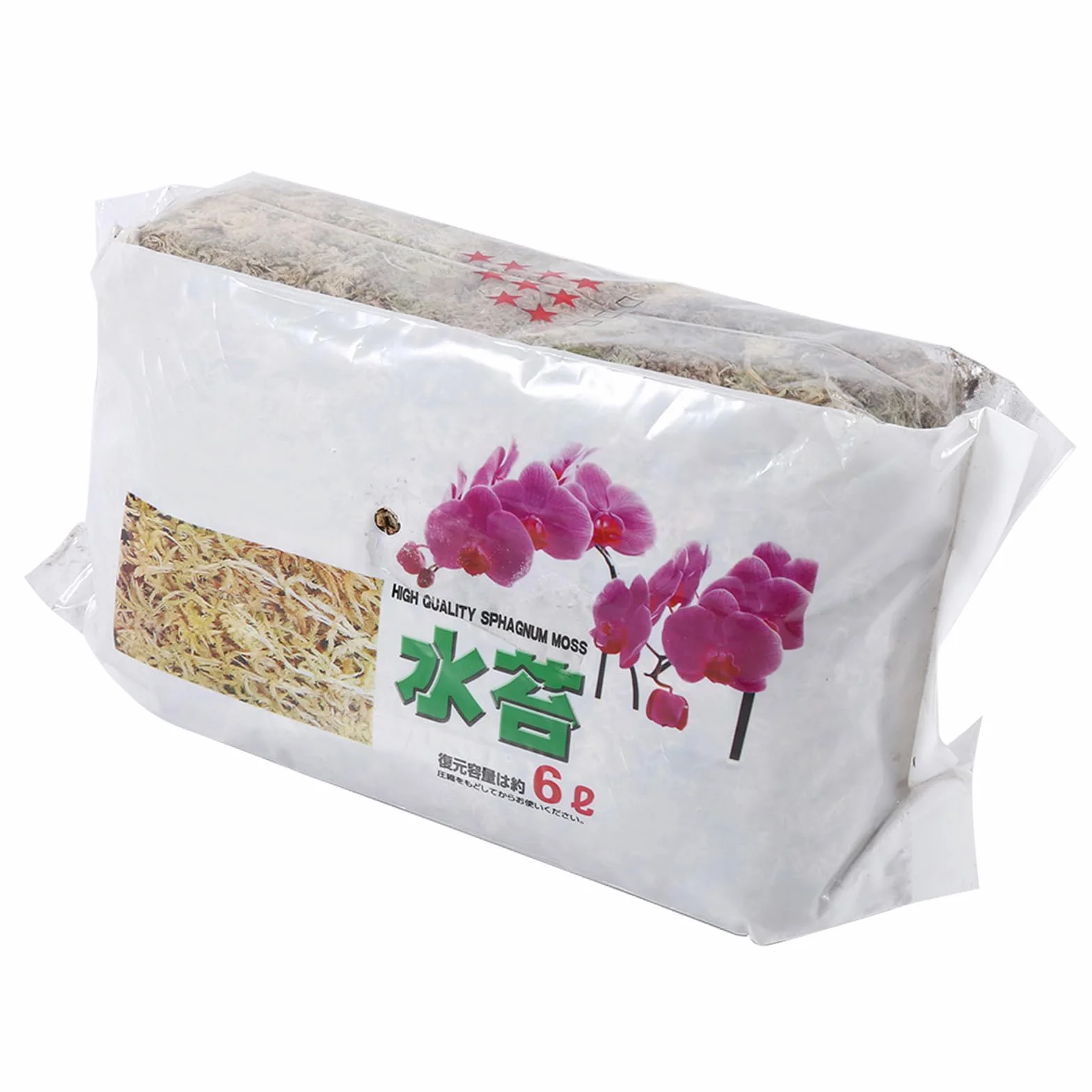 Semme Orchid Sphagnum Moss Premium 6L Organiczny Mech Torfowiec Torfowiec dla Roślin Naturalne Nawilżające Odżywianie z Bogatymi Składnikami Odżywczymi Długotrwała Wentylacja