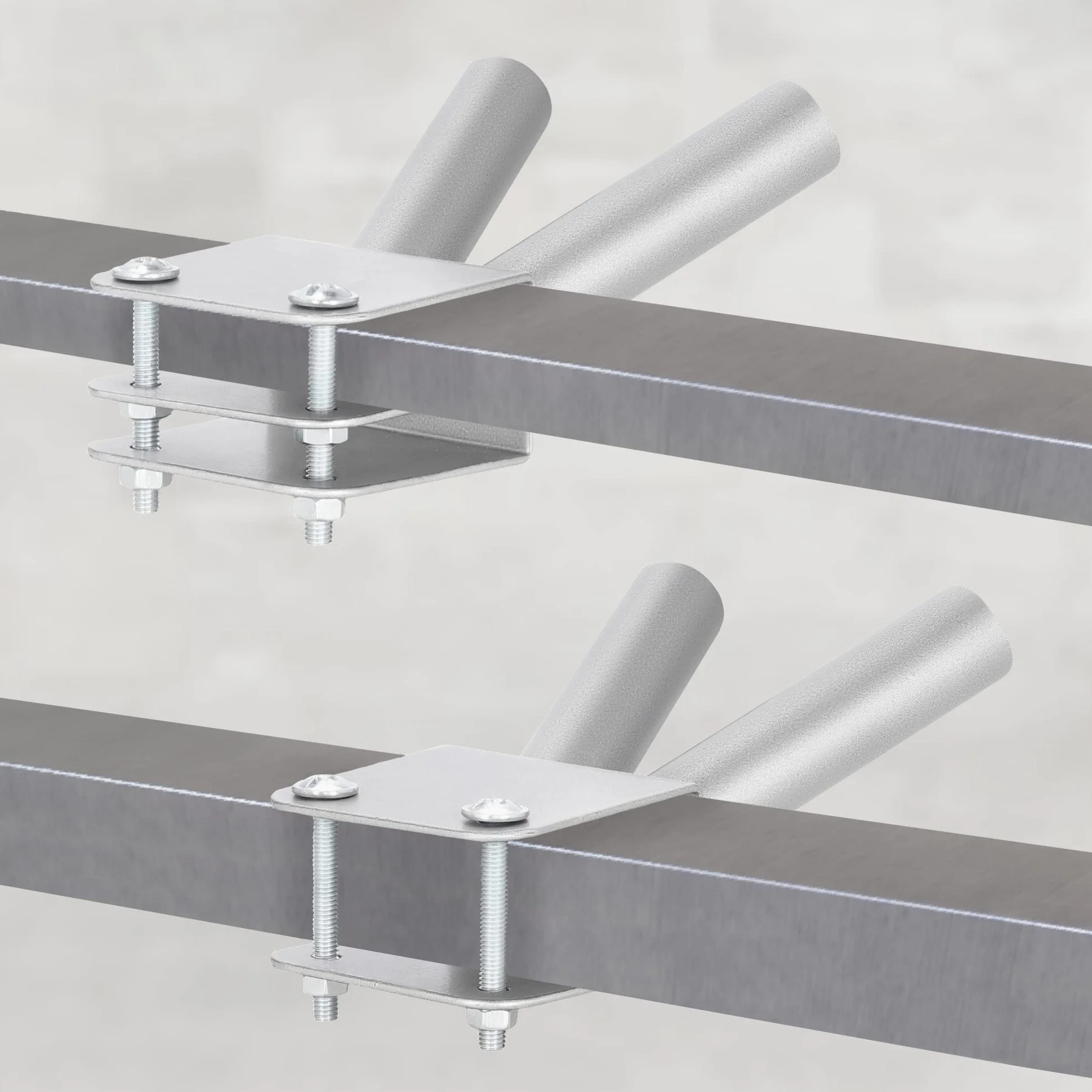 KOTARBAU® Uchwyt Flag Prosty podwójny Balustradowy Popiel