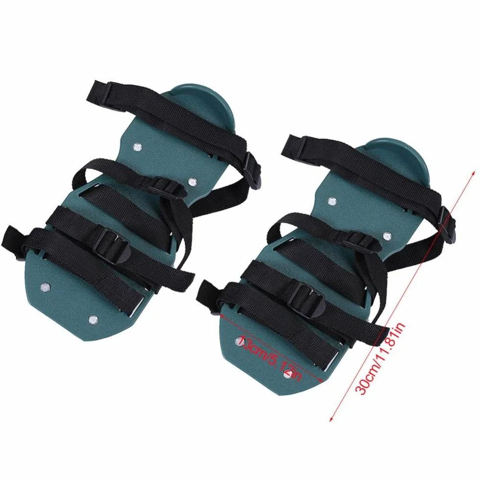 Greensen Trawa Buty ogrodowe Obuwie do aeratora trawnika Buty wertykulatora trawnika Sandały Aerator Trawnik Rolka Buty do Traw, Buty do Szlachetniania