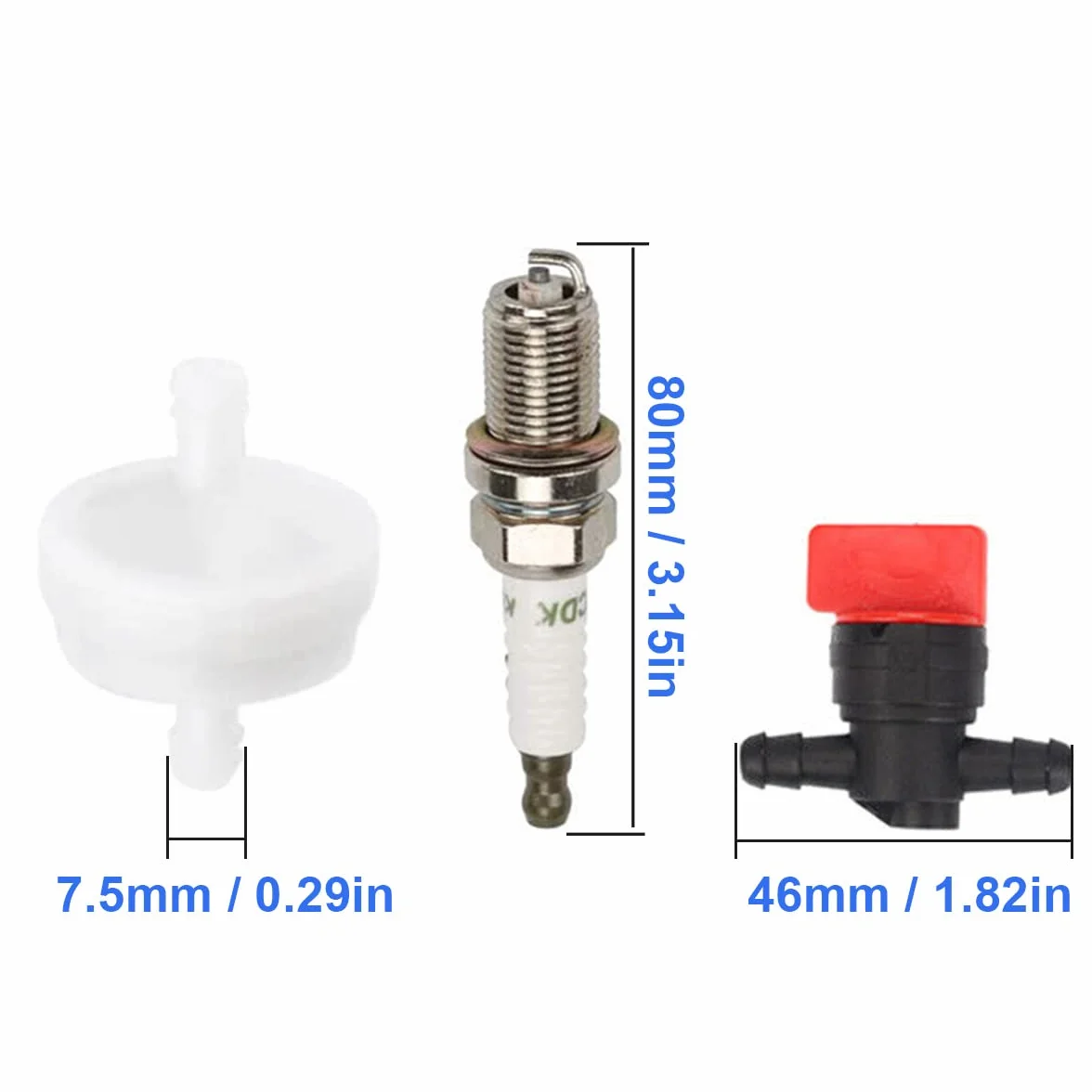 ZAMDOE 697152 Luftfilter-Kit Kurze Ausführung 794421 797007 698413 613022 695643 697775 Luftfilterpatrone für Briggs Stratton 21A902 21A907 21A707 21A807 21A977 21A907 8–13,5 PS AVS-Motoren F