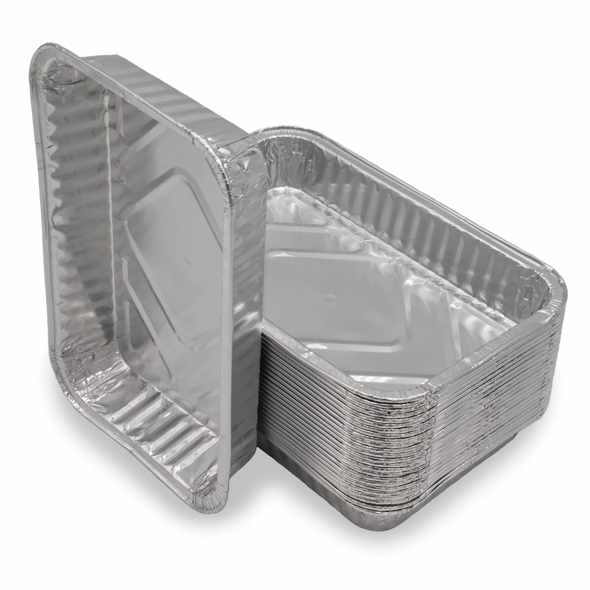 Miski aluminiowe 25 sztuk, pasują do Landmann Char-Broil Jamestown, 21 x 14 x 3 cm, 650 ml, aluminiowe miski do grilla, miski