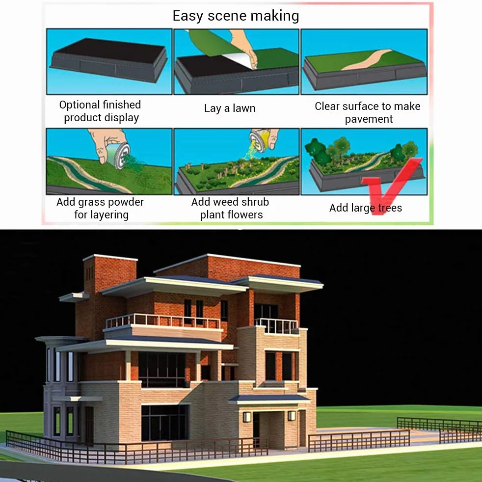 Sztuczna trawa mata 40x100 cm miniaturowy ornament ogród domek dla lalek DIY