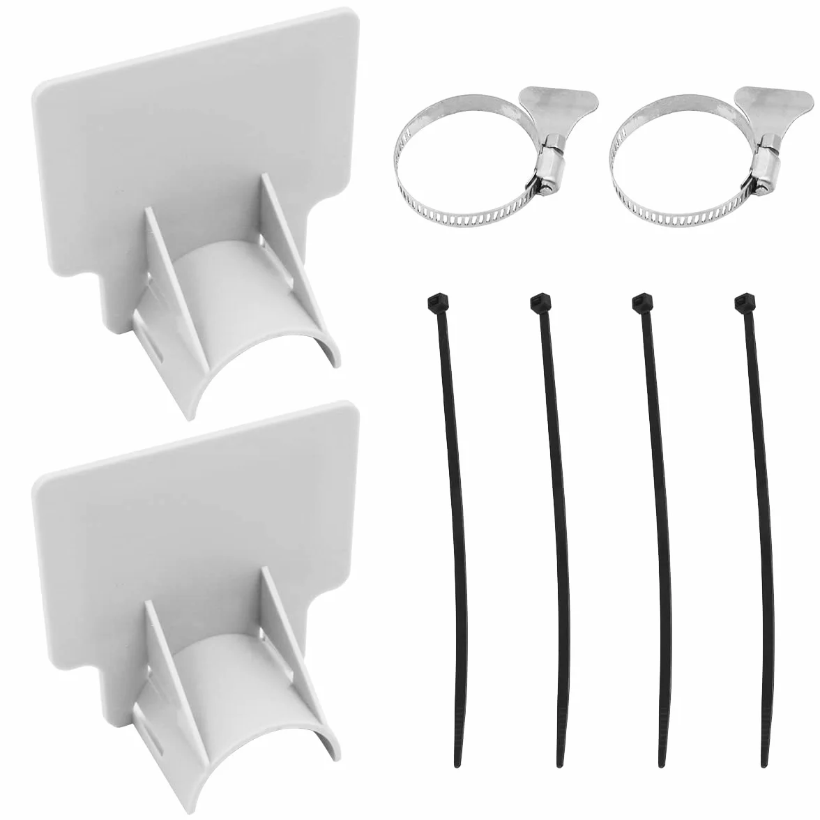 WANGCL 2 szt. uchwytów do węży basenowych do węży 30 mm do 38 mm zaprojektowane tak, aby pasowały do basenów Intex, zapobiegające zwisaniu rur, akcesoria