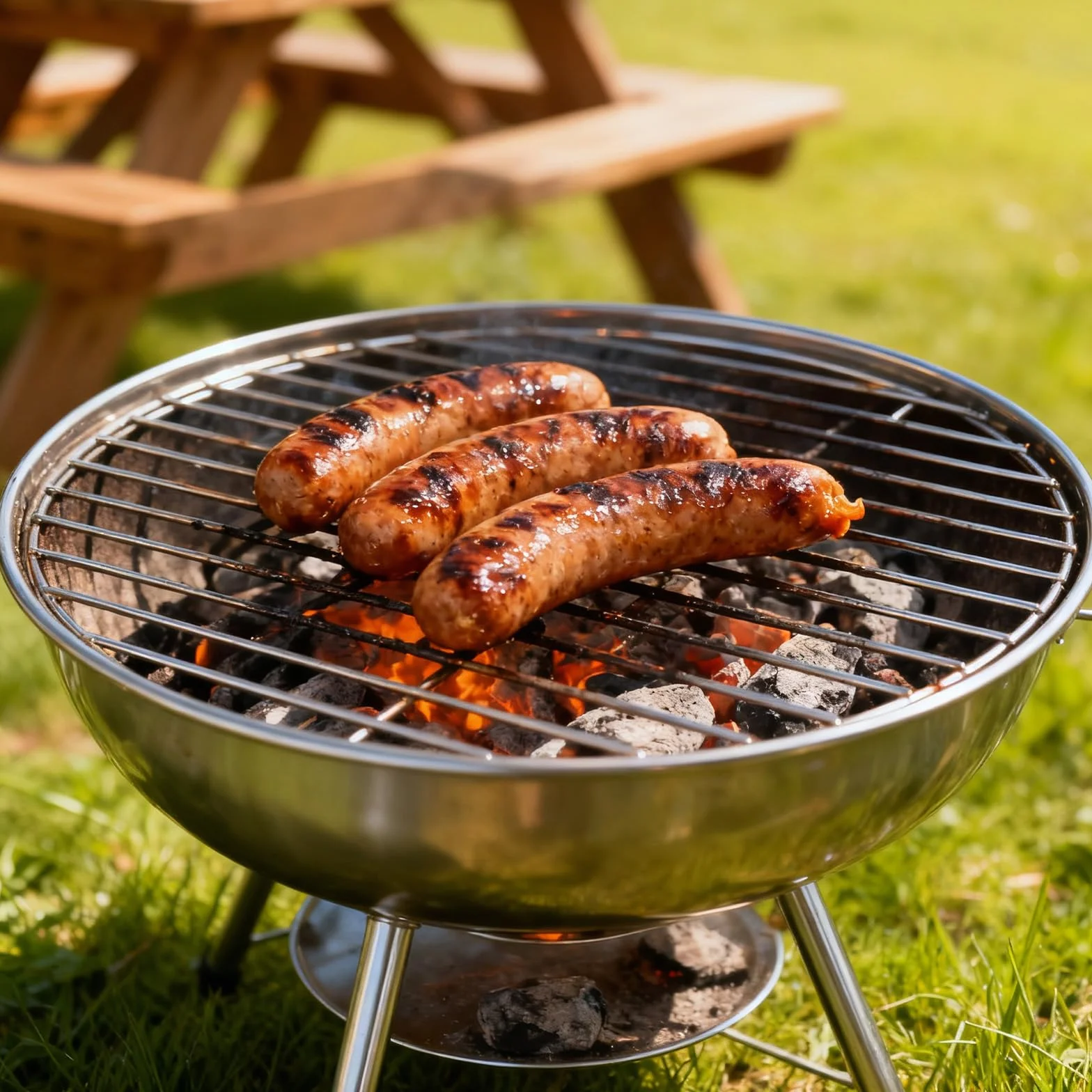Okrągły ruszt do grillowania ze stali nierdzewnej, 34 cm, okrągły, łatwy do czyszczenia, nadaje się na kemping, piknik, do ogrodu