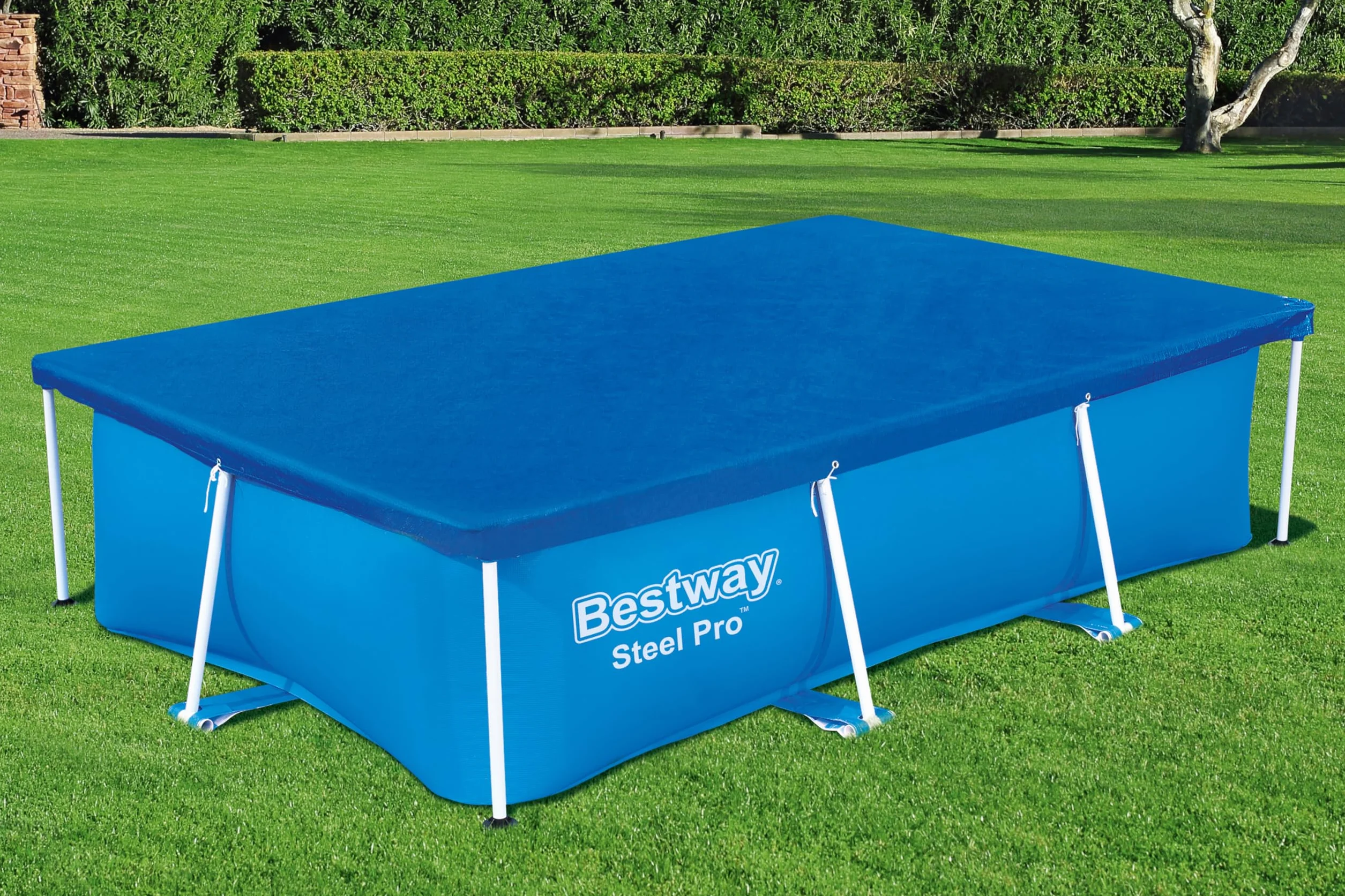 Bestway | Prostokątna osłona basenu do basenów naziemnych, 2,59 m x 1,70 m