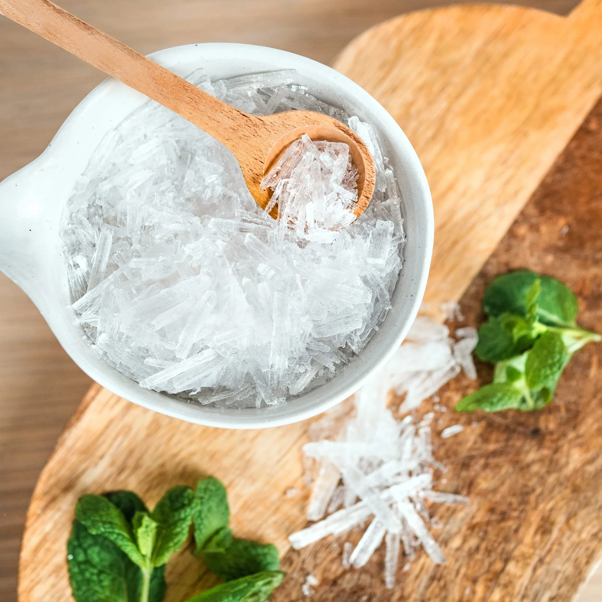 Accessoria do Sauny, Kryształy Mentolowe 100g, Kryształki do Inhalacji | Naturalne Kryształy Mentolowe na Drogi Oddechowe i Zapewniają Intensywny Zapach w Saunie | Idealny Prezent do Sauny