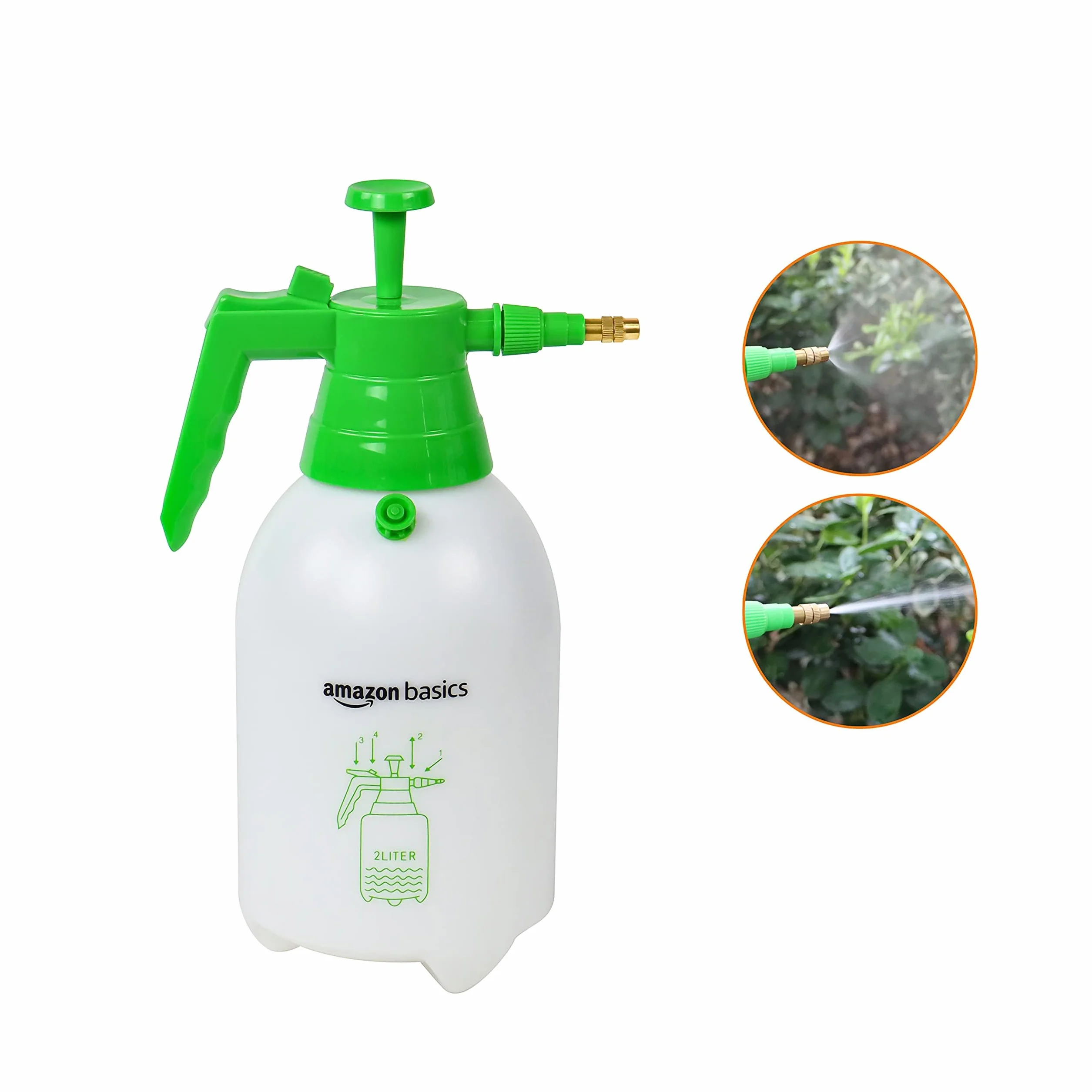 Amazon Basics Opryskiwacz ciśnieniowy z blokowanym mechanizmem spustowym, 2 l