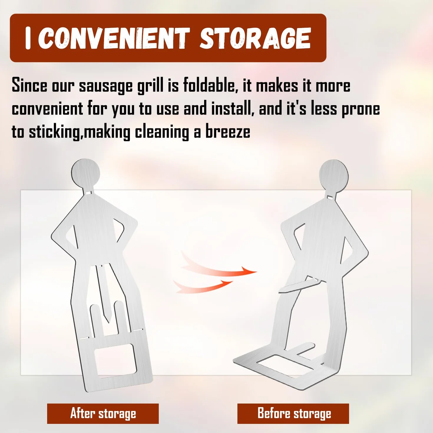 Zestaw do grillowania kiełbasy, 2 sztuki uchwytów na kiełbaski ze stali nierdzewnej, akcesoria do grilla na gaz, zabawne narzędzia do grillowania hot-dogów dla mężczyzn, na zewnątrz, camping