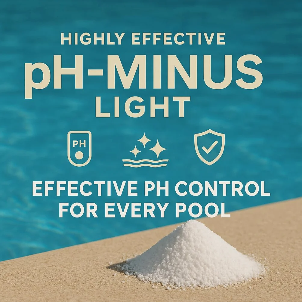 pH Minus Light granulat 3 kg w wiaderku obniża pH w basenie, środek do pielęgnacji wody z hydromasażem zapewnia krystalicznie czystą wodę, idealny do wszystkich rodzajów basenów, łatwe dozowanie pH
