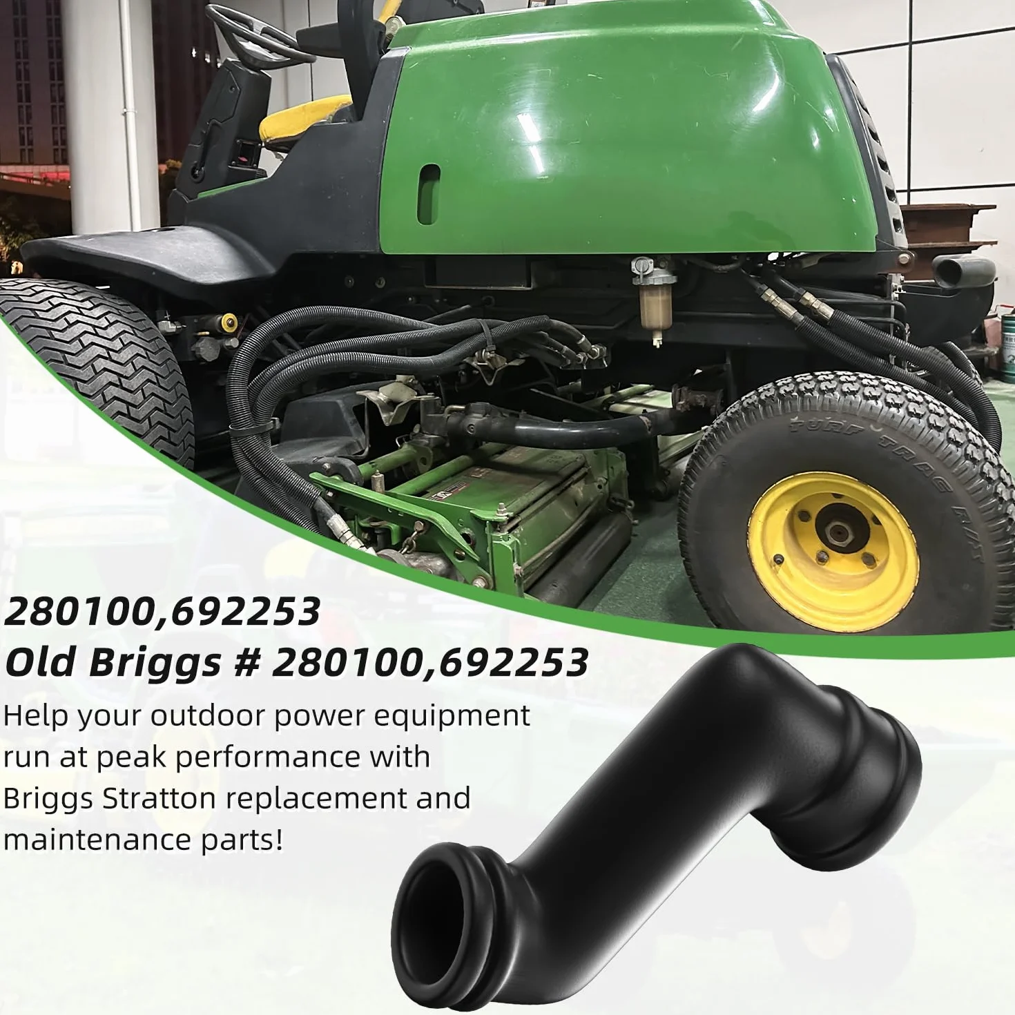 Zamiennik rury odpowietrzającej Briggs & Stratton, wąż odpowietrzający silnika BS (3 szt.)