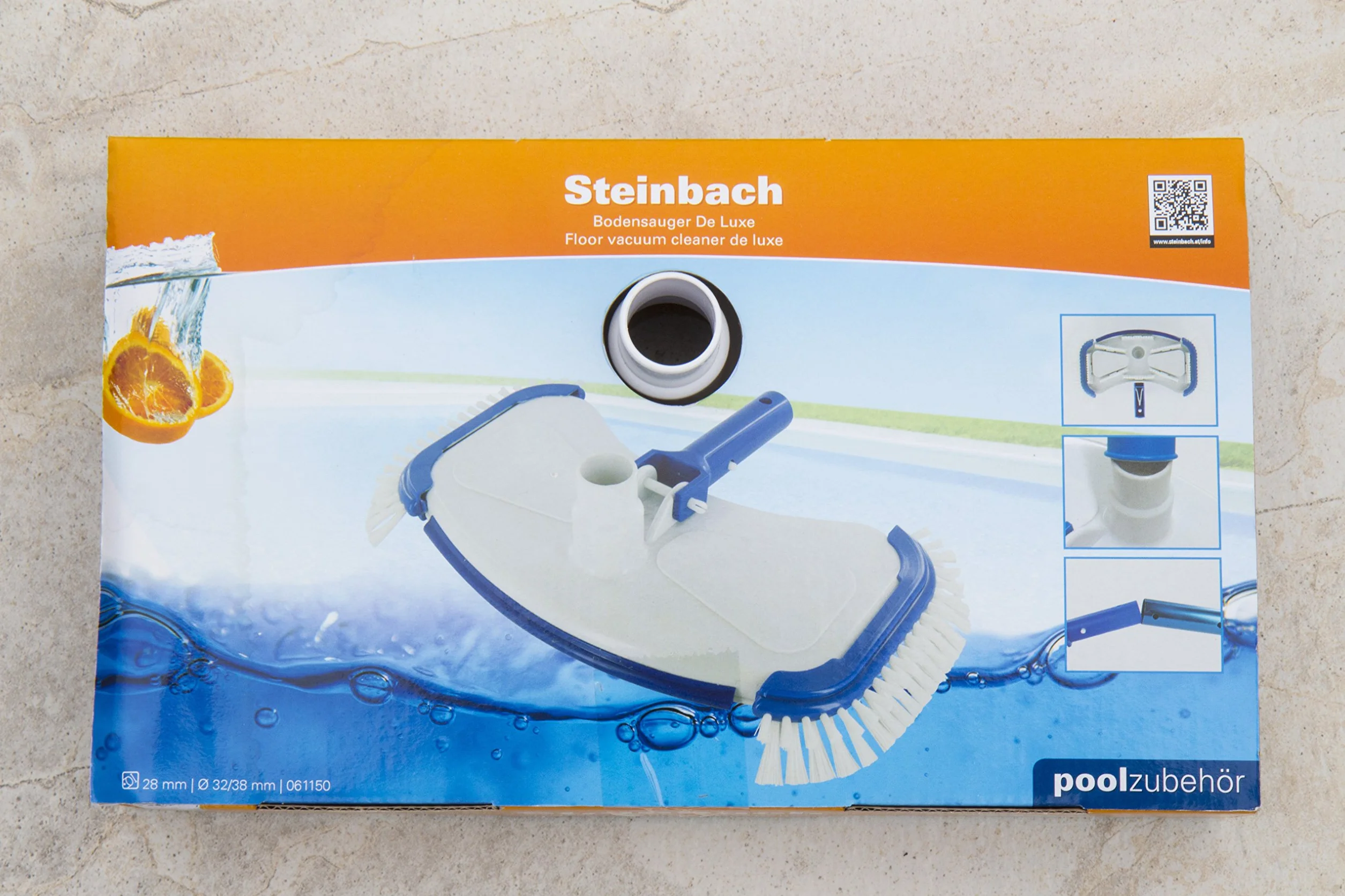 Steinbach 61150 - Głowica ssąca ze szczotkami bocznymi, Złączka 32/38 mm Kompatybilny, Ramię teleskopowe