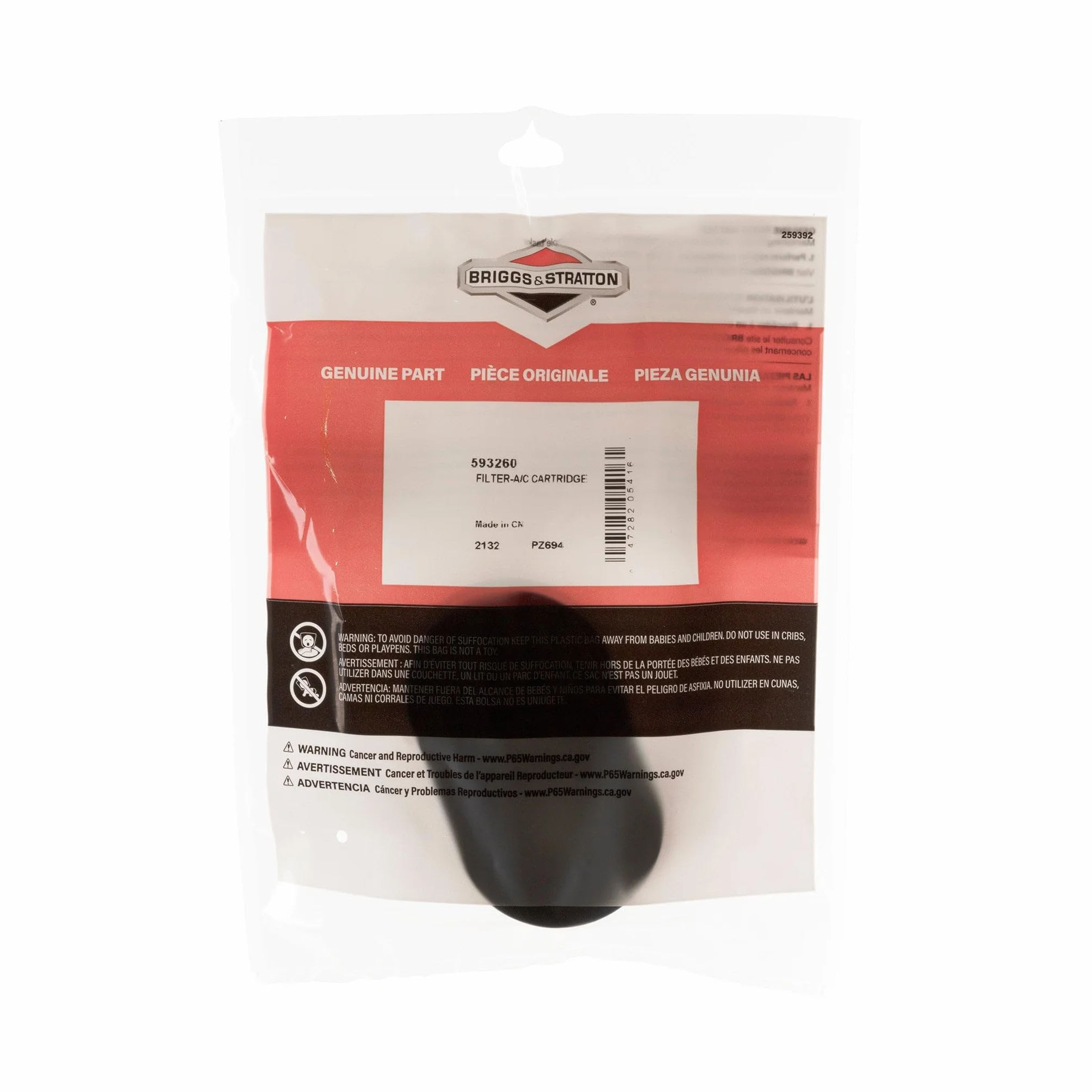 Briggs & Stratton 593260 Oryginalny filtr powietrza niebieski